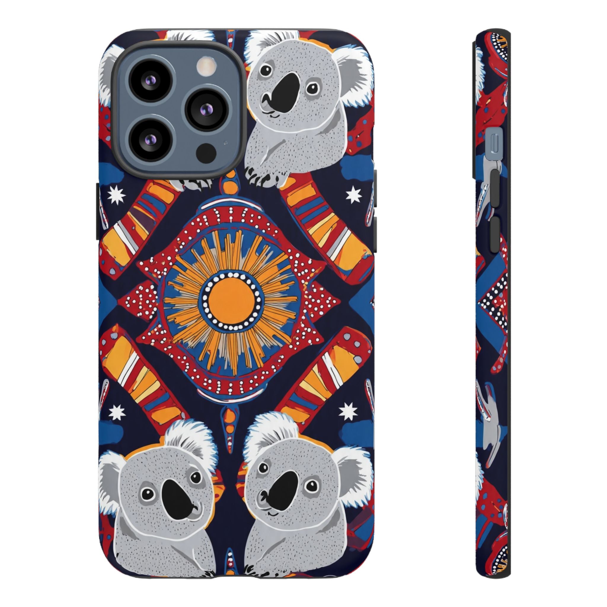Koala Pattern Phone Case — Cute Indigenous-Inspired Design