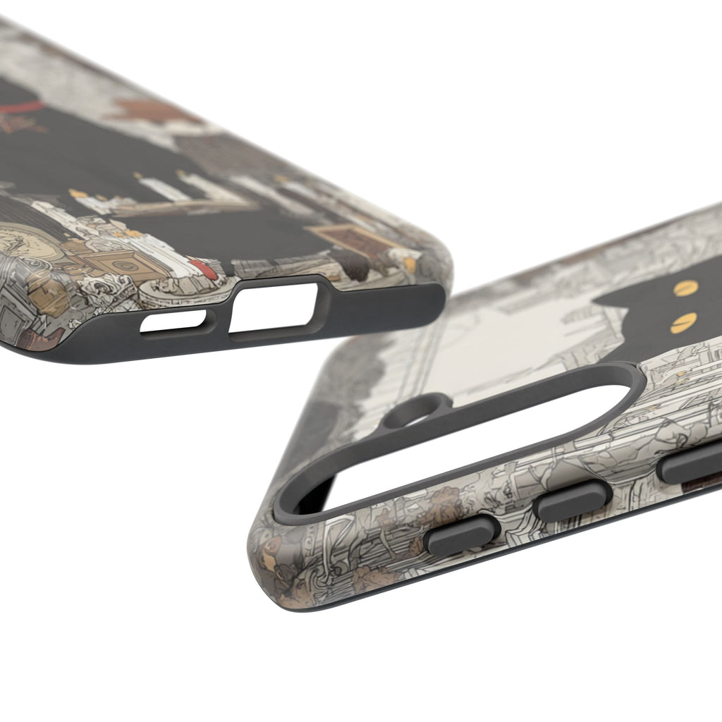 Witchy Black Cat Phone Case — Mystic Altar iPhone Cover