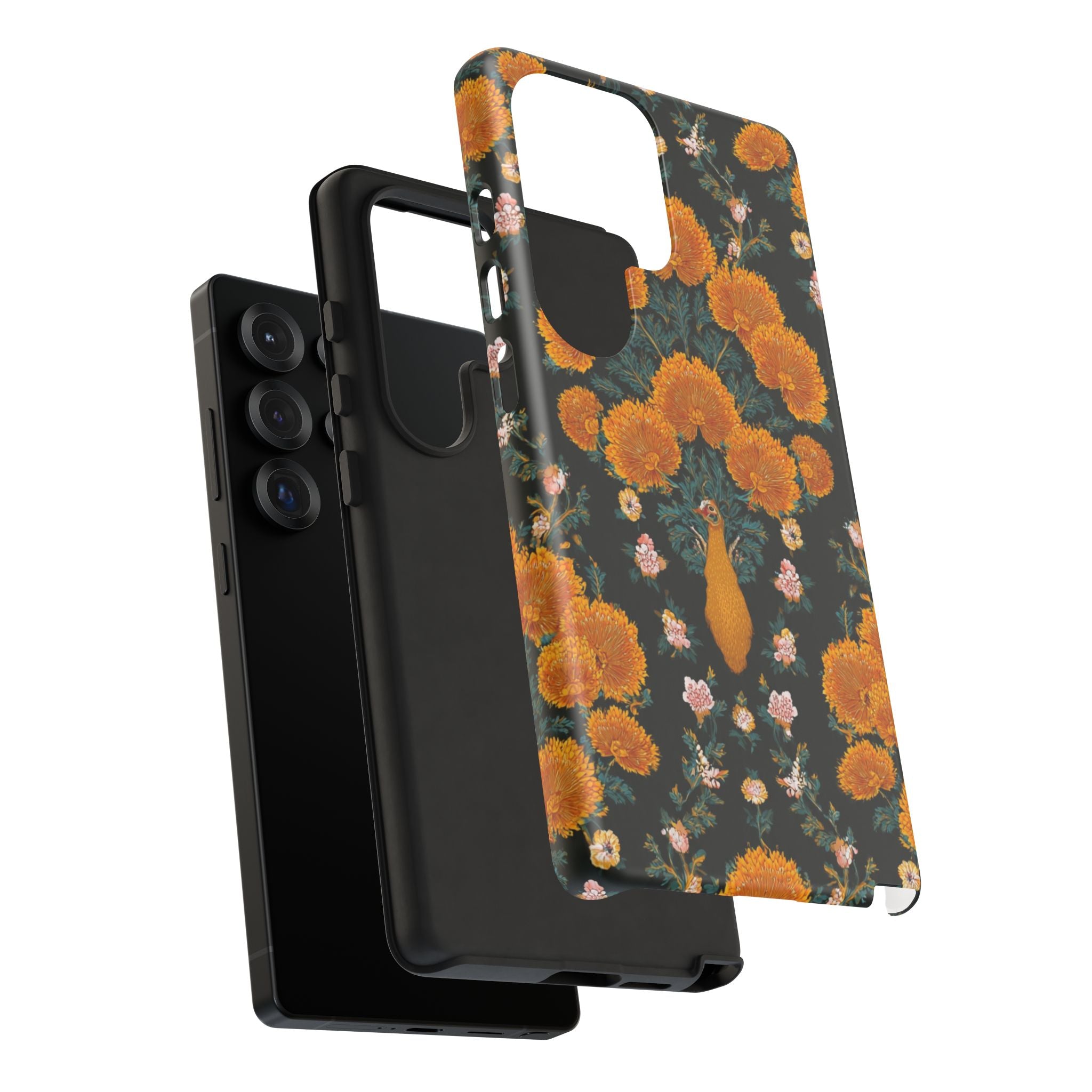 Marigold Mirror Phone Case — Floral Protective Phone Cover