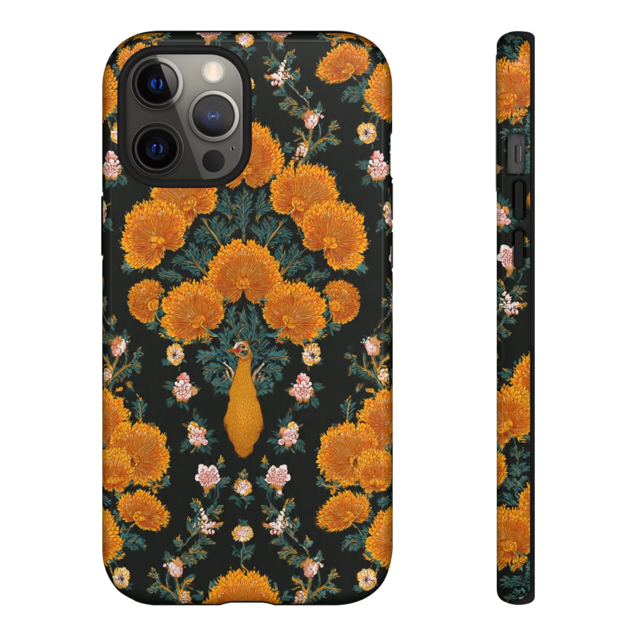 Marigold Mirror Phone Case — Floral Protective Phone Cover