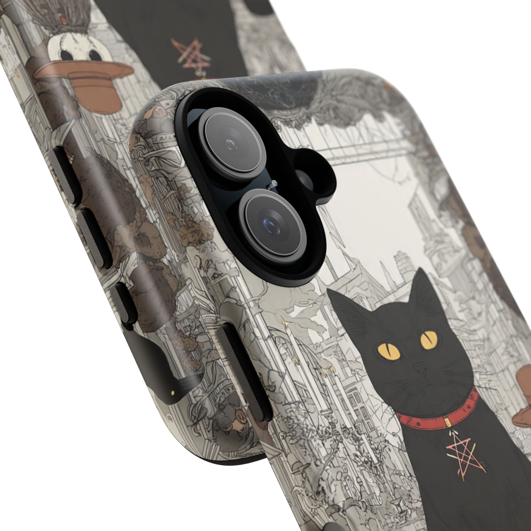 Witchy Black Cat Phone Case — Mystic Altar iPhone Cover