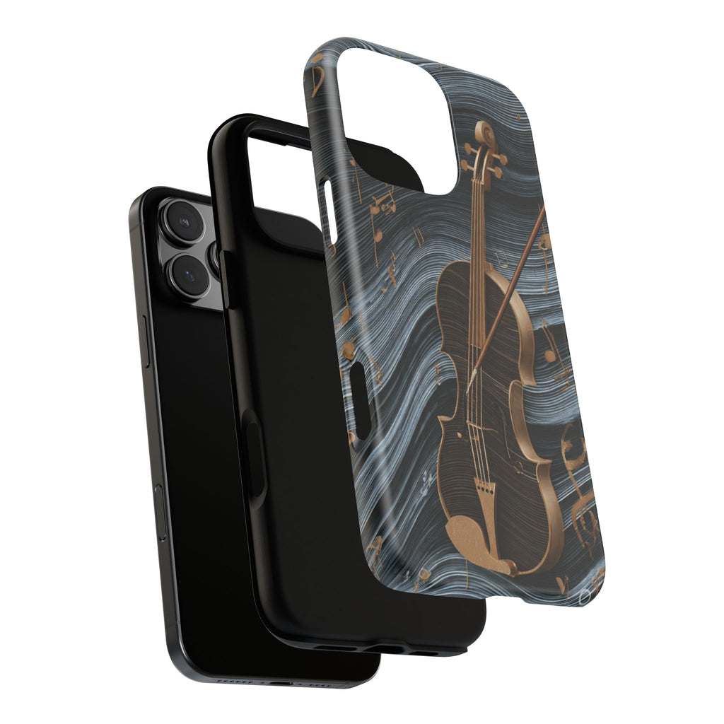 Violin Melody Tough Phone Case — Musical Instrument Art Protective Cover
