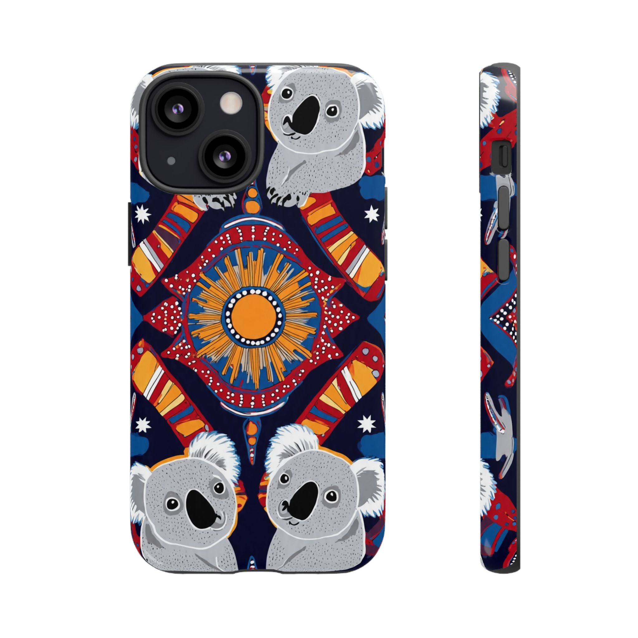 Koala Pattern Phone Case — Cute Indigenous-Inspired Design