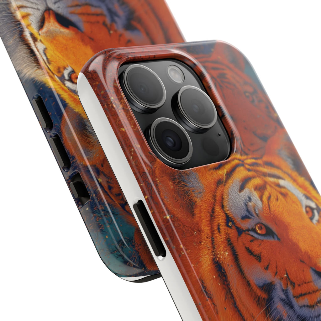 Tiger Portrait Tough Phone Case — Bold Orange Wildlife iPhone Protector