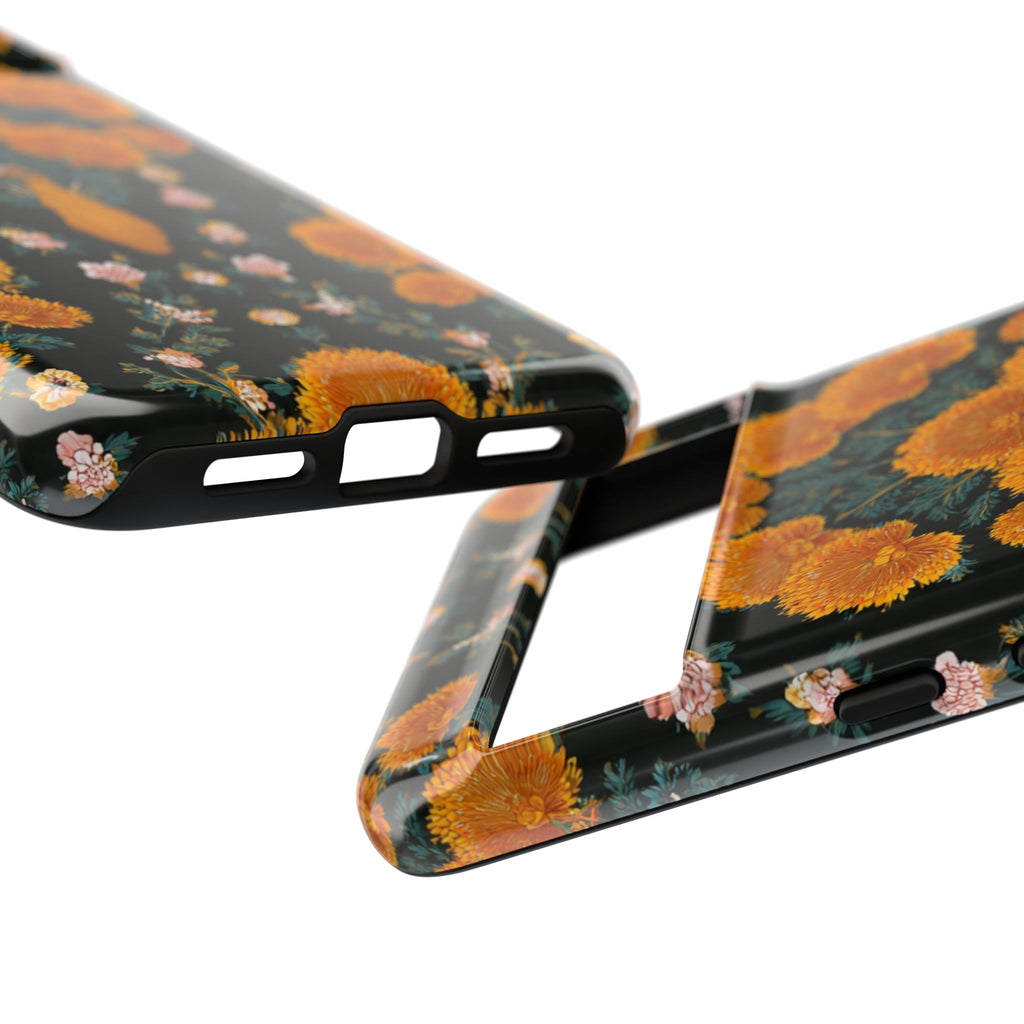 Marigold Mirror Phone Case — Floral Protective Phone Cover