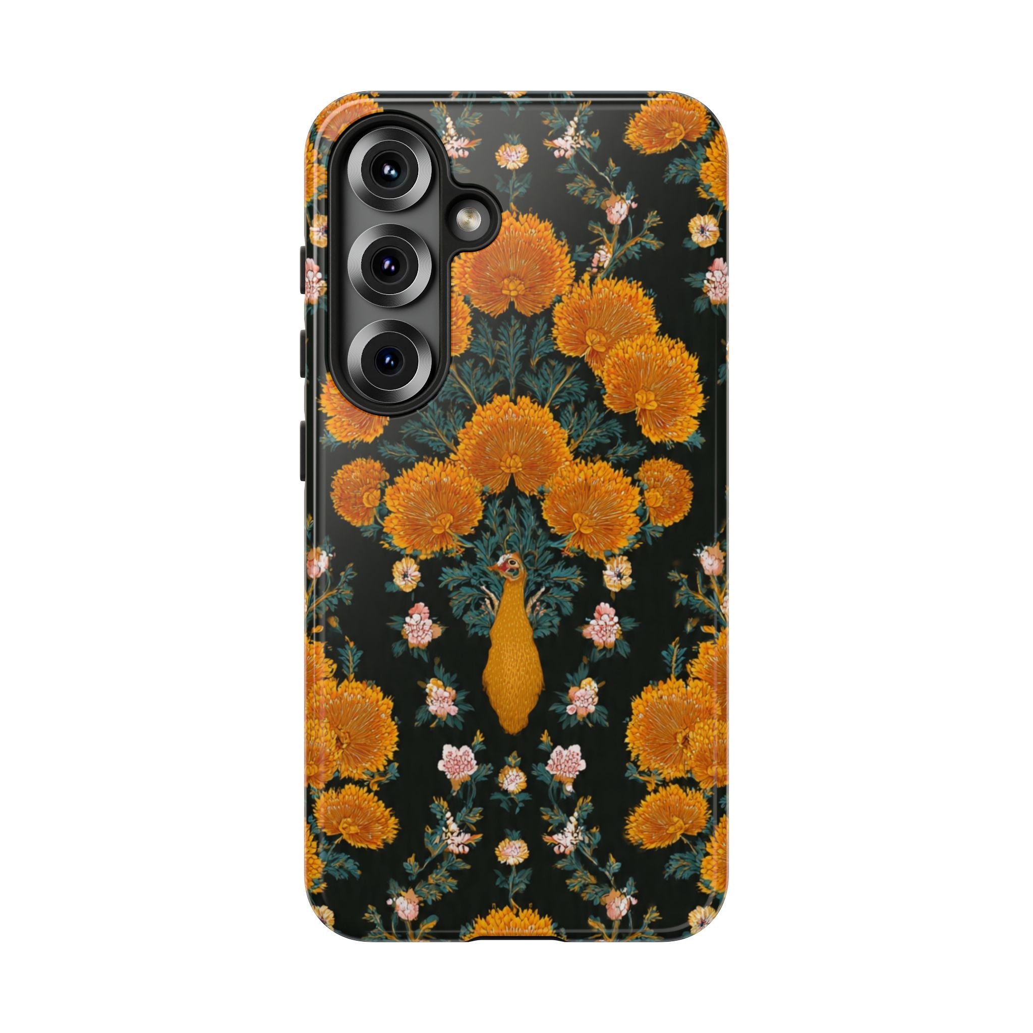 Marigold Mirror Phone Case — Floral Protective Phone Cover