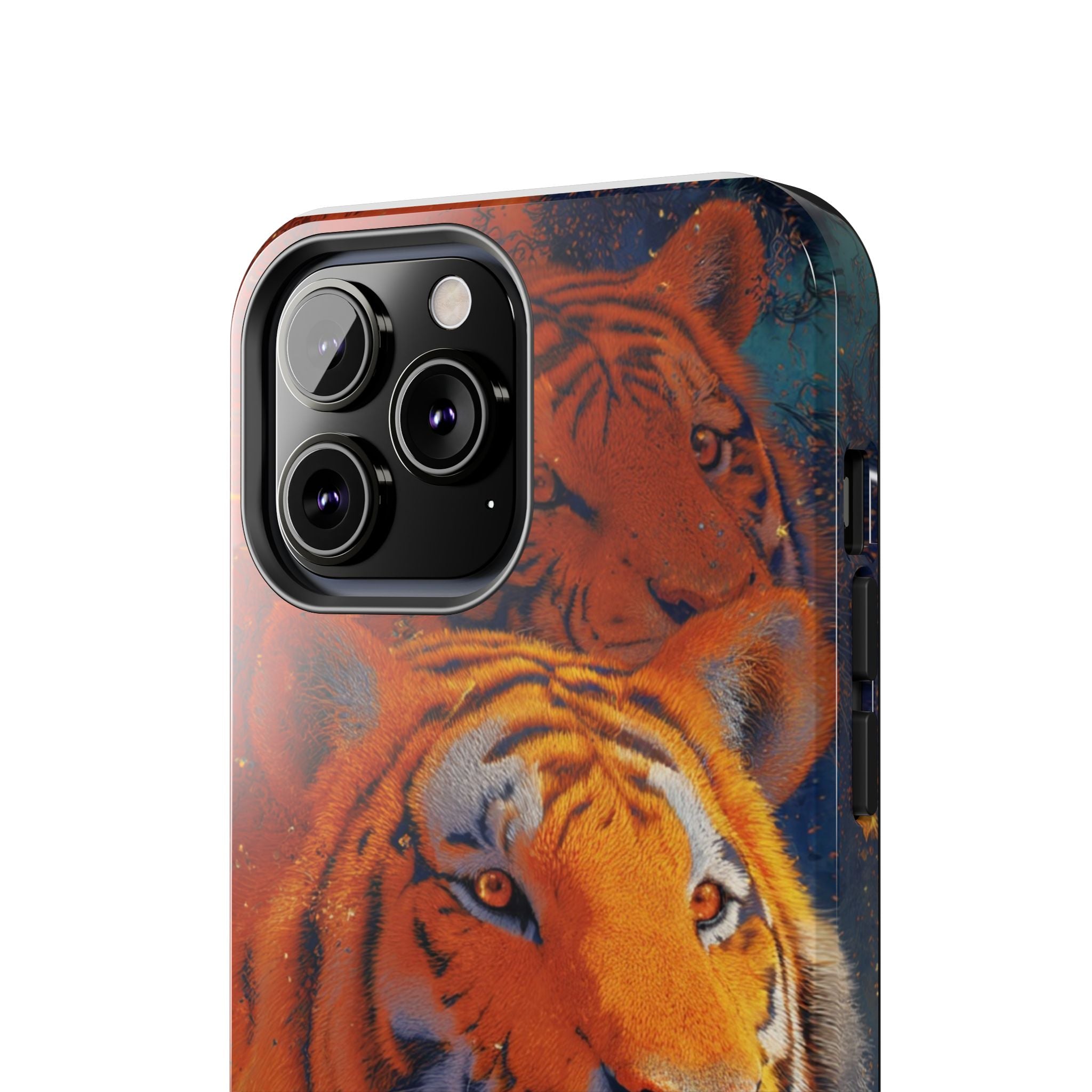 Tiger Portrait Tough Phone Case — Bold Orange Wildlife iPhone Protector
