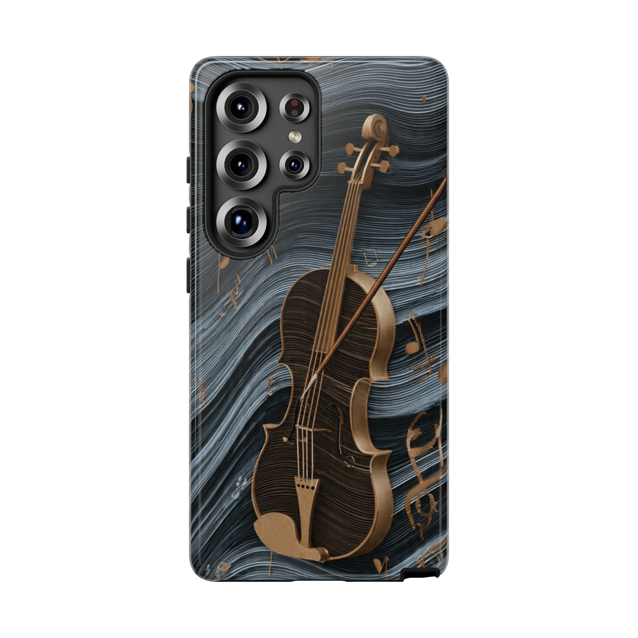 Violin Melody Tough Phone Case — Musical Instrument Art Protective Cover