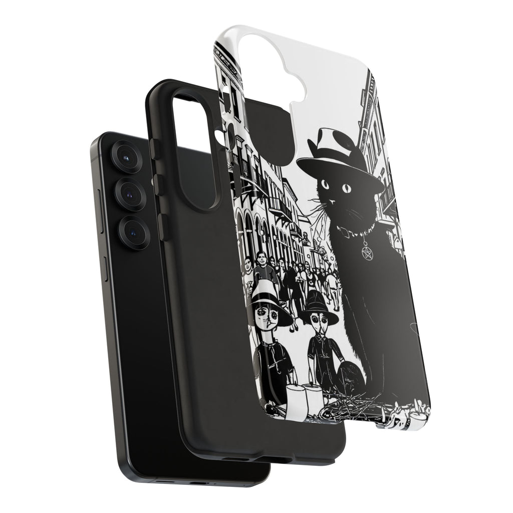 Phone Case — Noir Cat Street Art Design