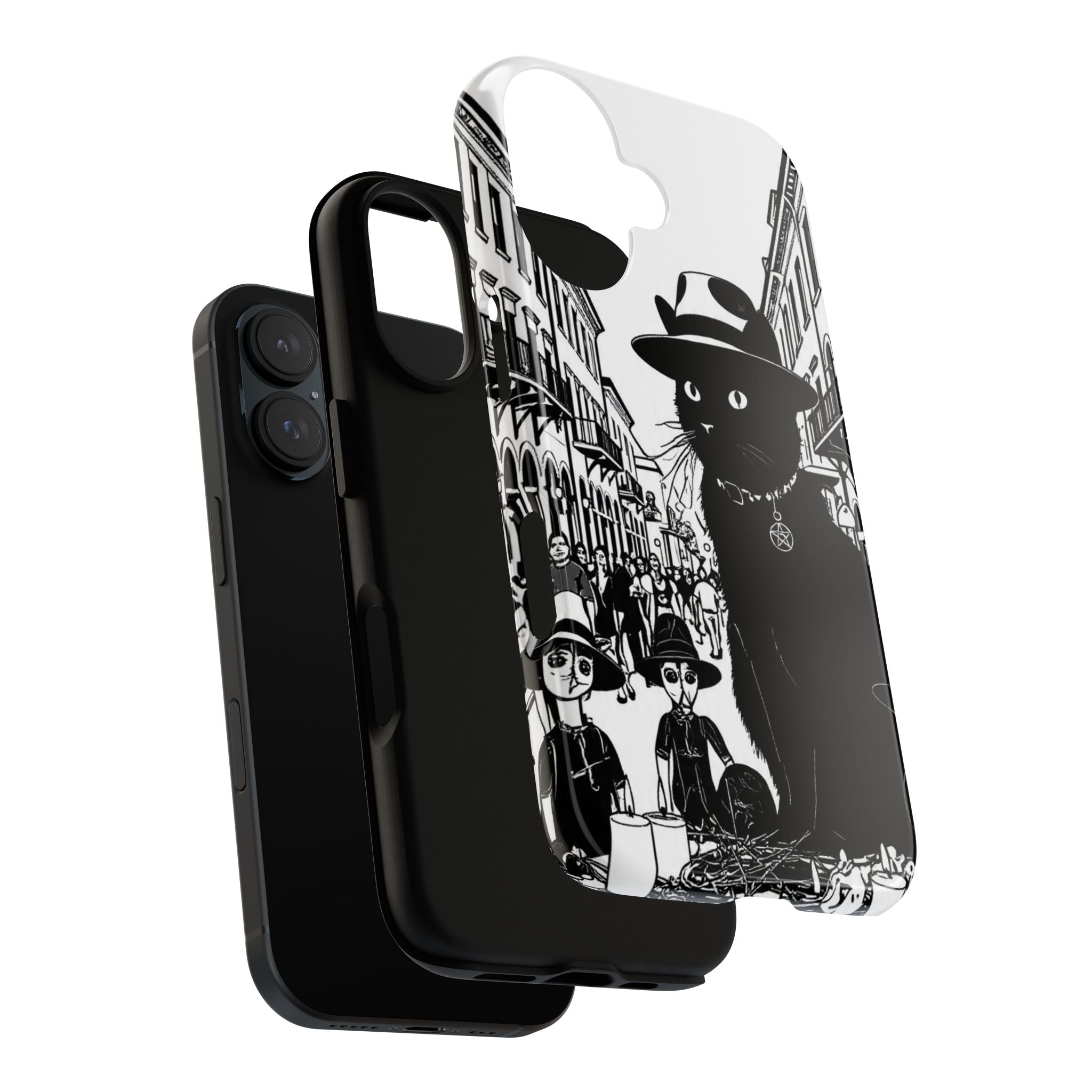 Phone Case — Noir Cat Street Art Design