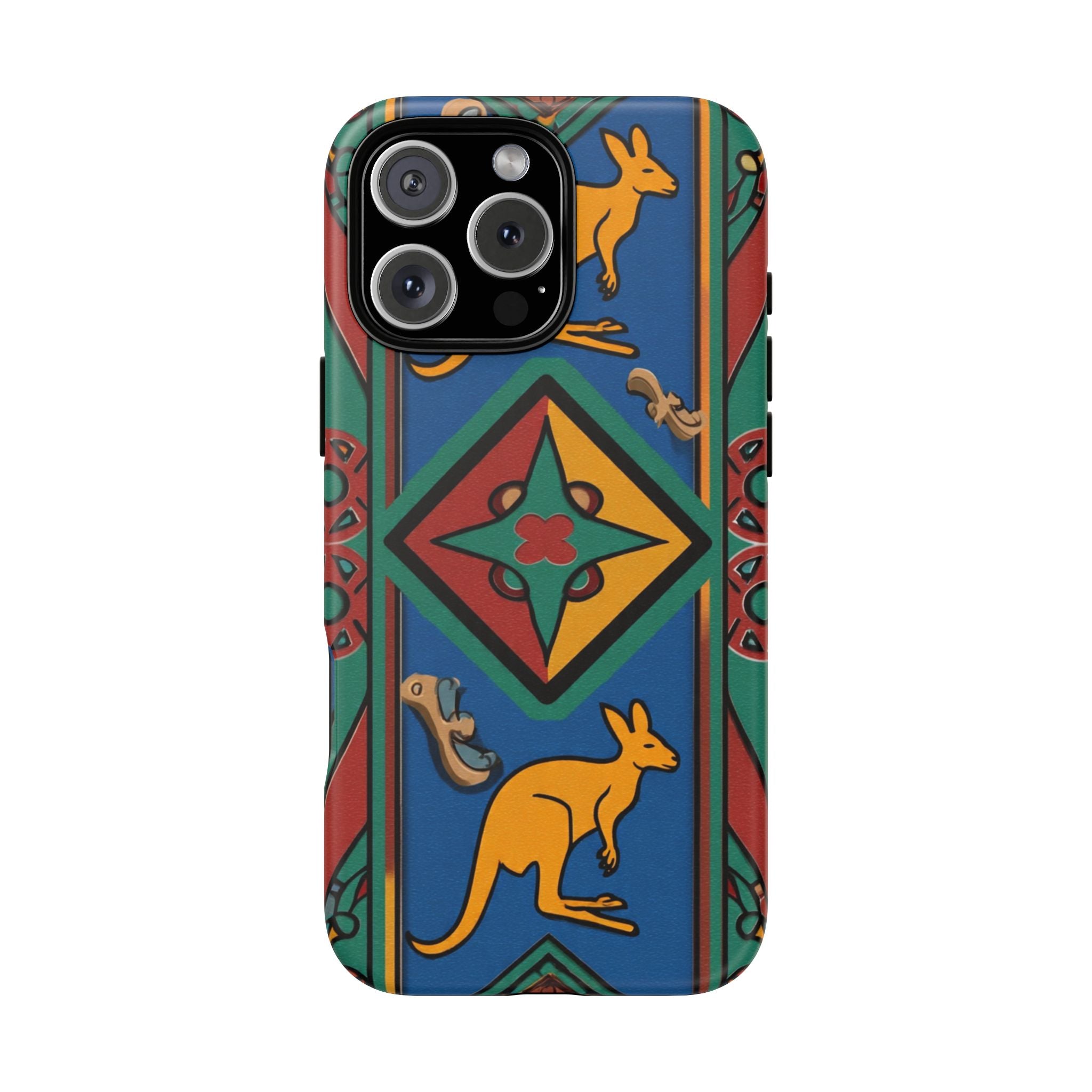 Kangaroo Tribal Pattern Tough Phone Case