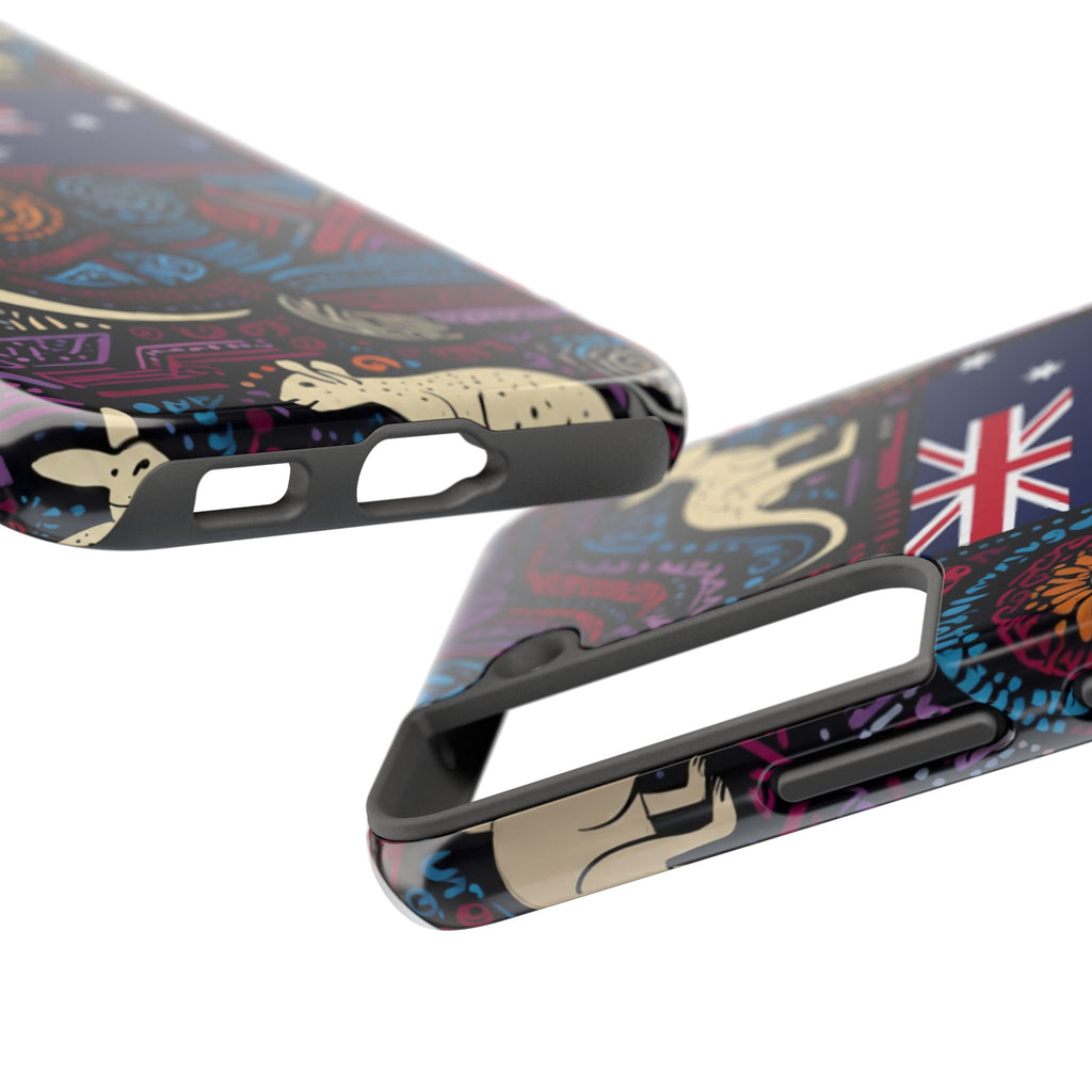 Australian Kangaroo Indigenous Pattern Phone Case — Tough Protective Cover