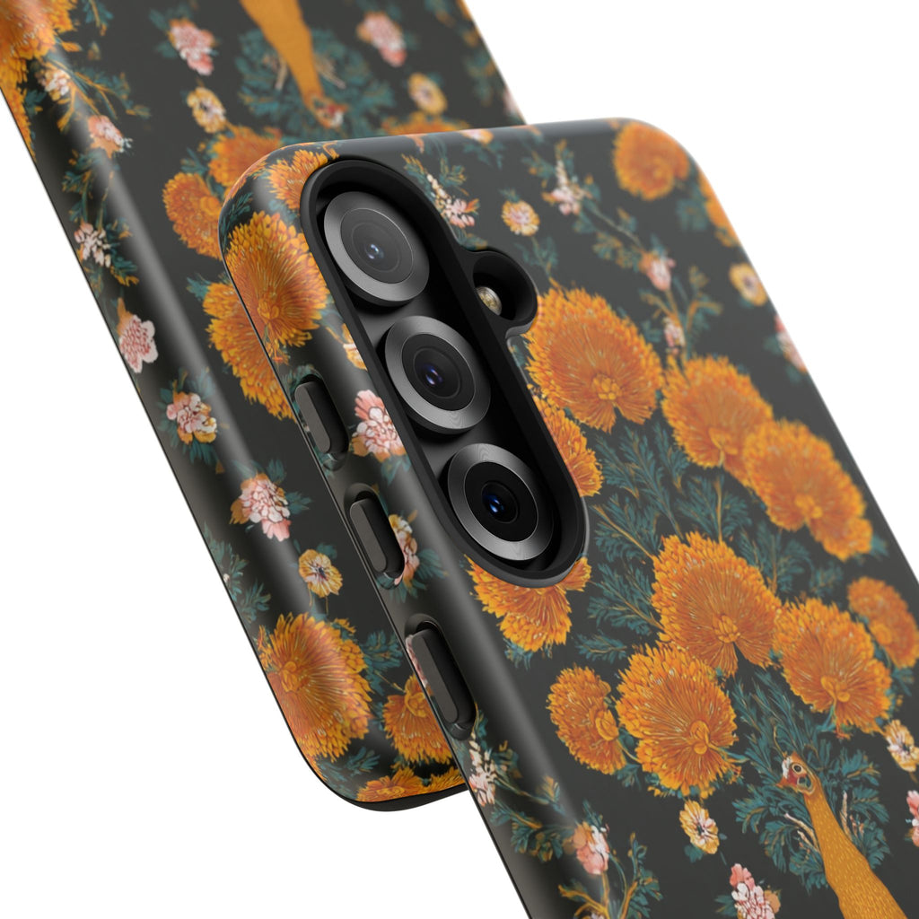 Marigold Mirror Phone Case — Floral Protective Phone Cover