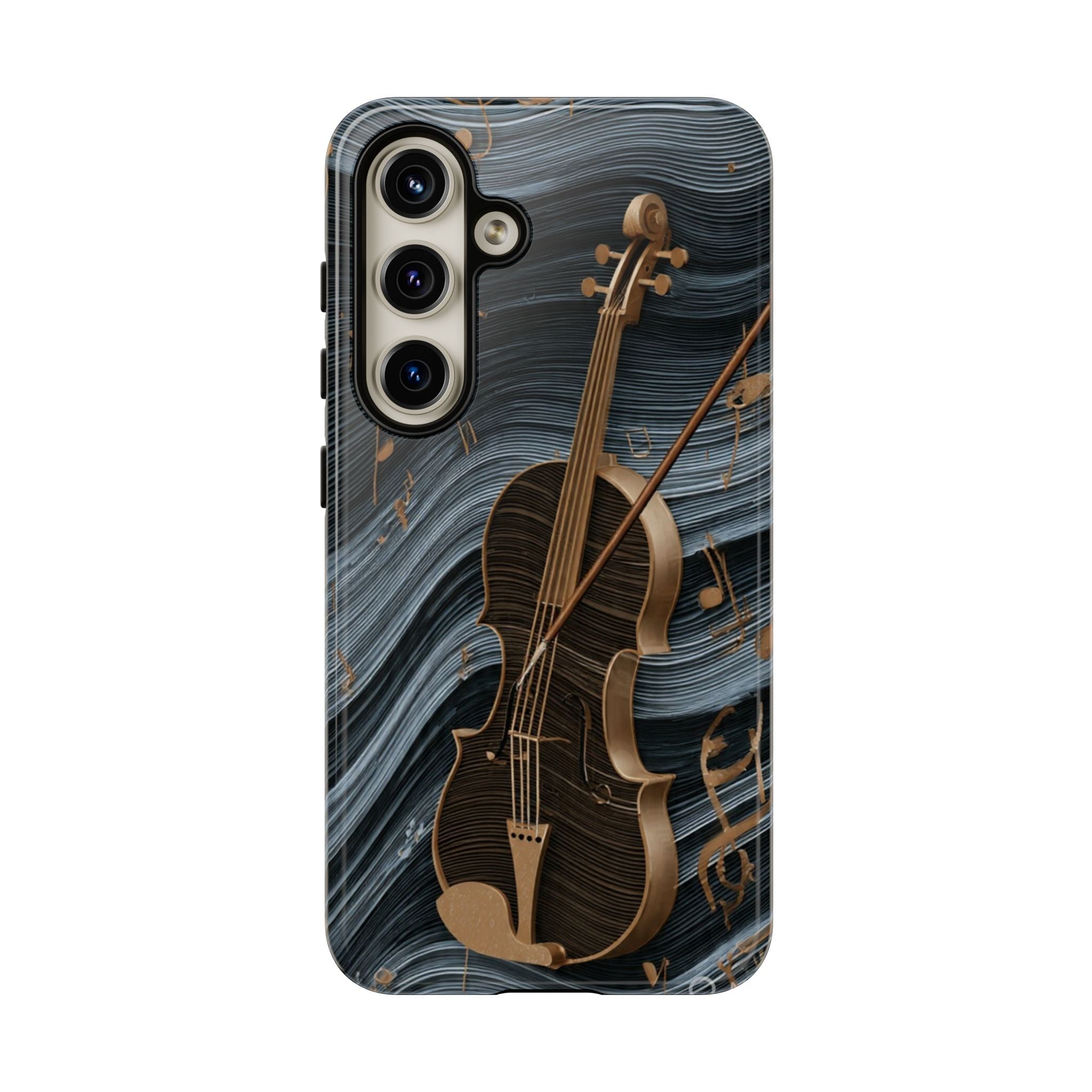 Violin Melody Tough Phone Case — Musical Instrument Art Protective Cover