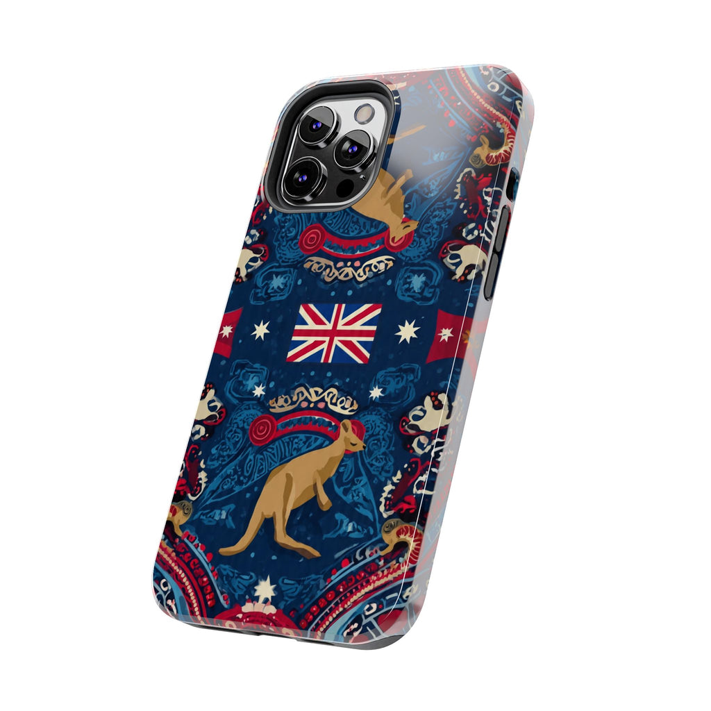 Australian Kangaroo Flag Tough Phone Case - Protective Patriotic iPhone Cover