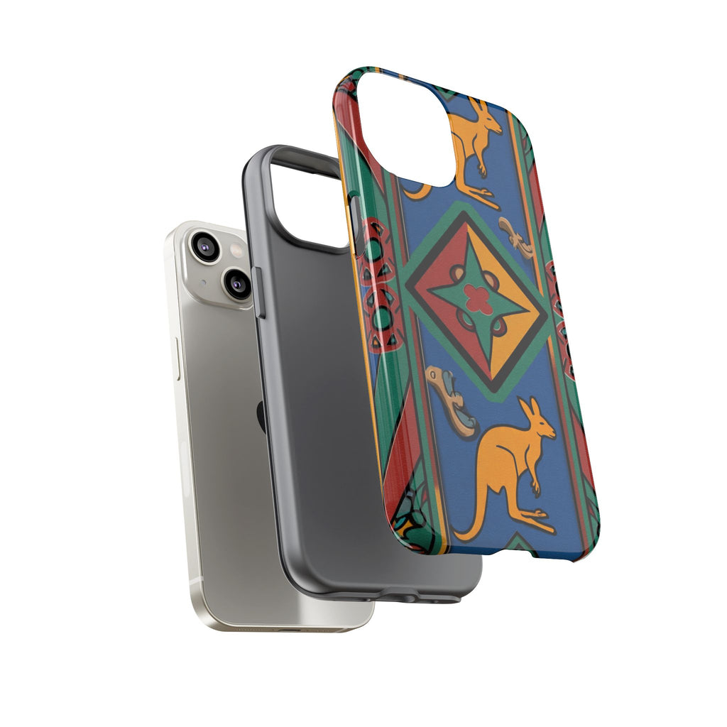 Kangaroo Tribal Pattern Tough Phone Case