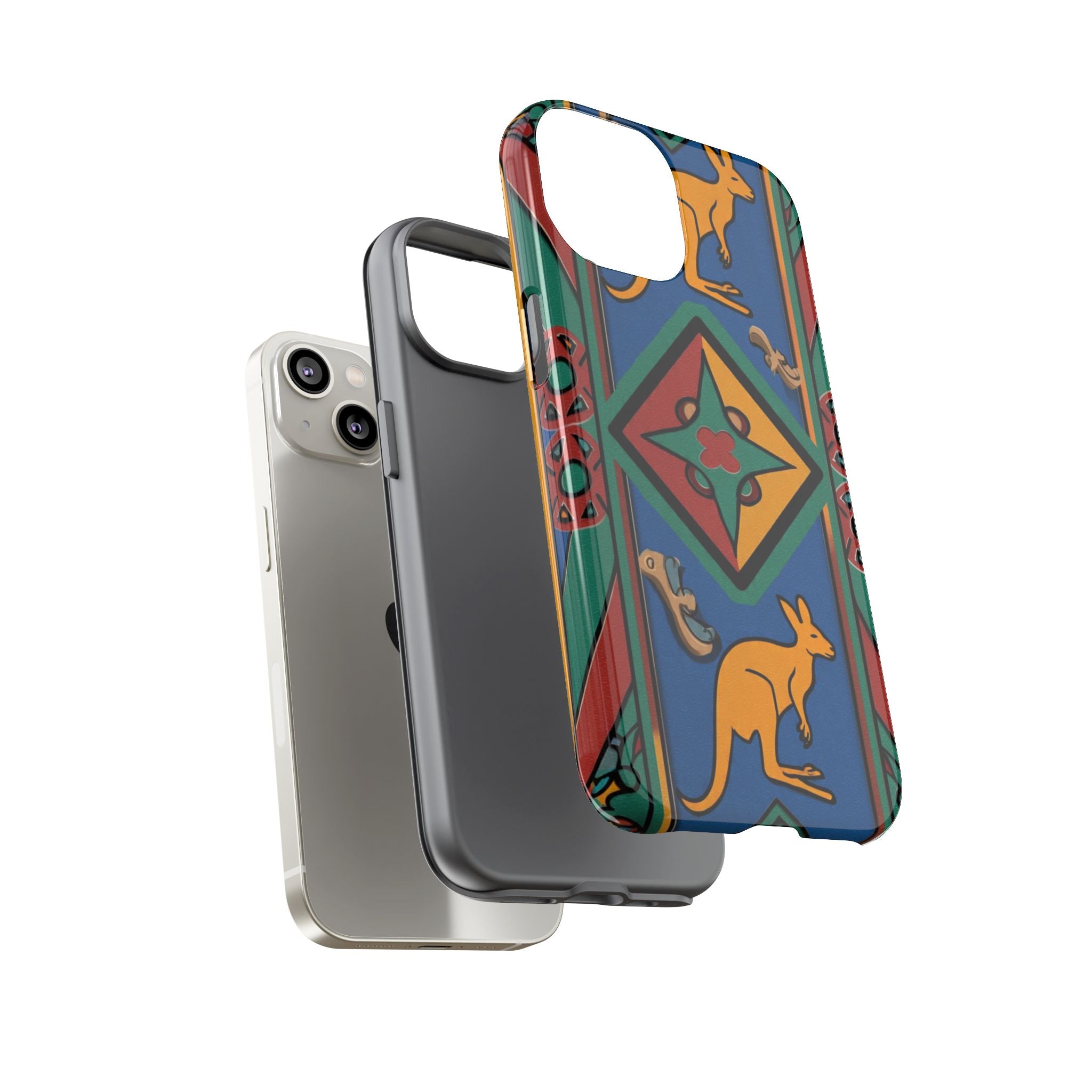 Kangaroo Tribal Pattern Tough Phone Case