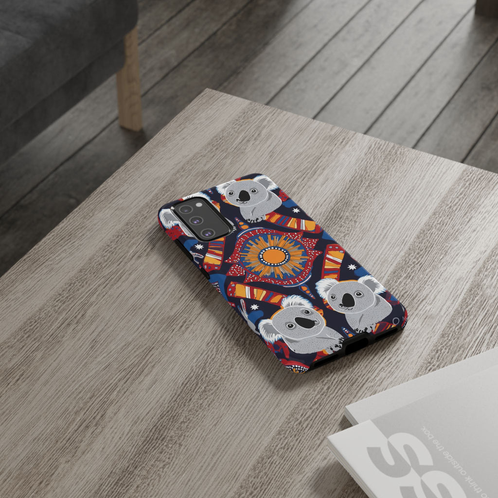 Koala Pattern Phone Case — Cute Indigenous-Inspired Design