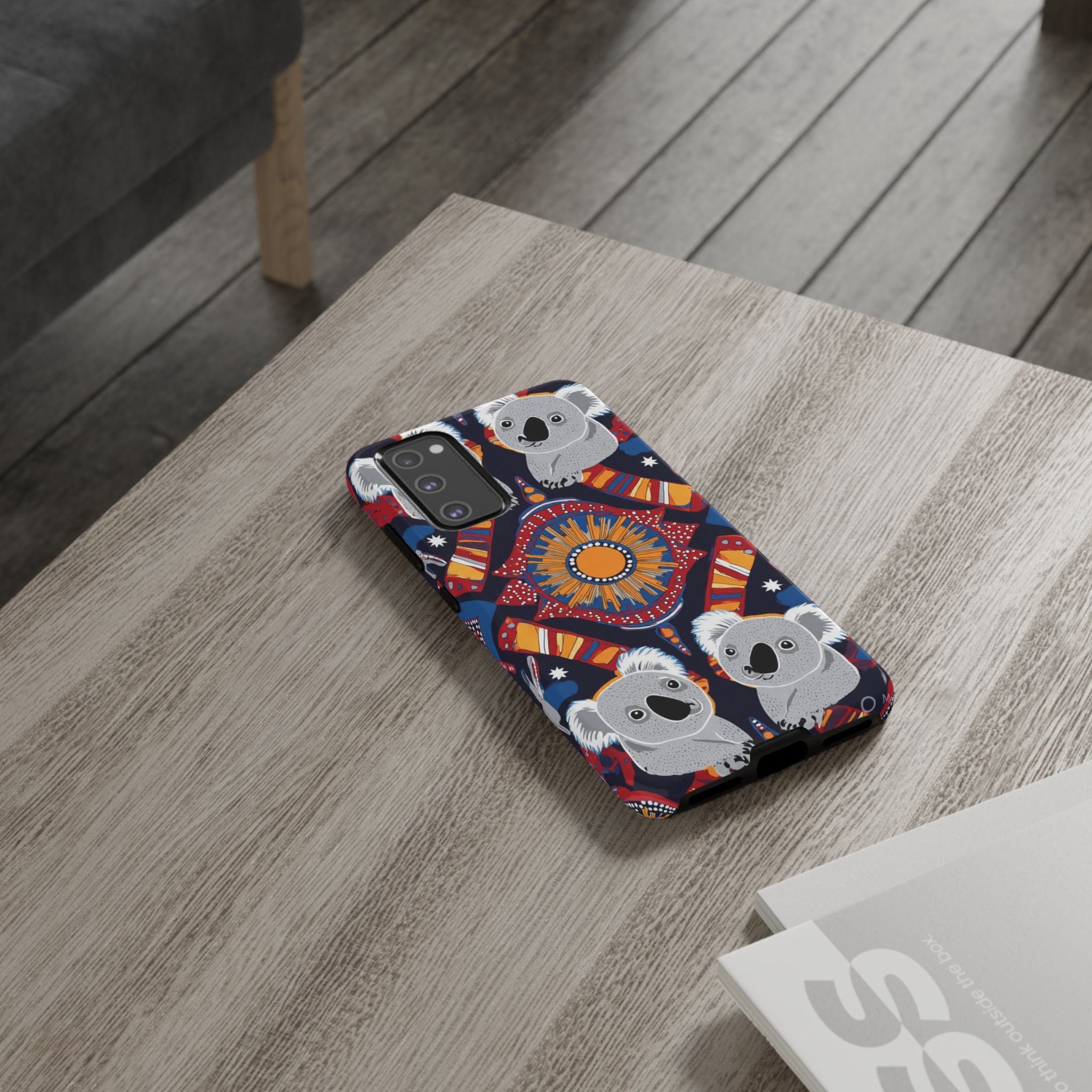 Koala Pattern Phone Case — Cute Indigenous-Inspired Design