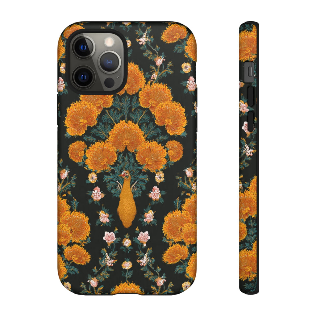 Marigold Mirror Phone Case — Floral Protective Phone Cover