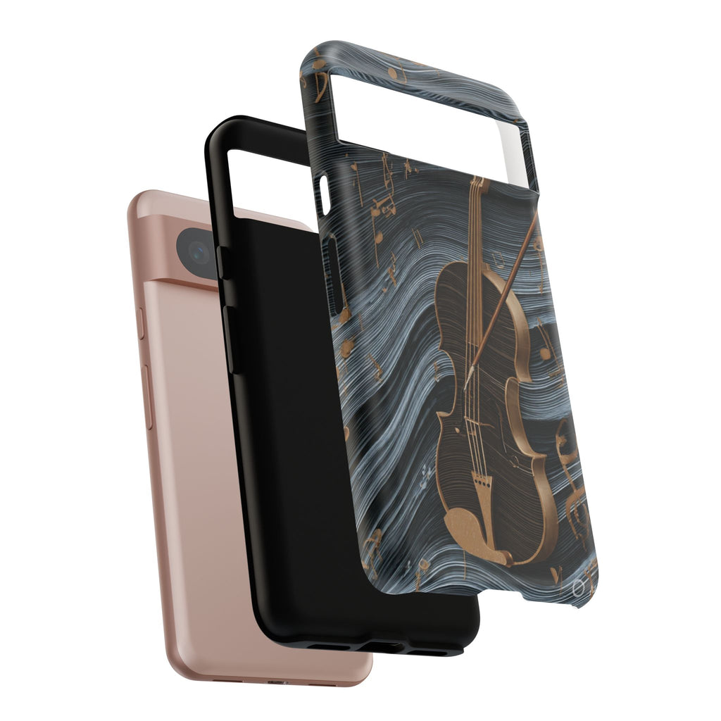 Violin Melody Tough Phone Case — Musical Instrument Art Protective Cover