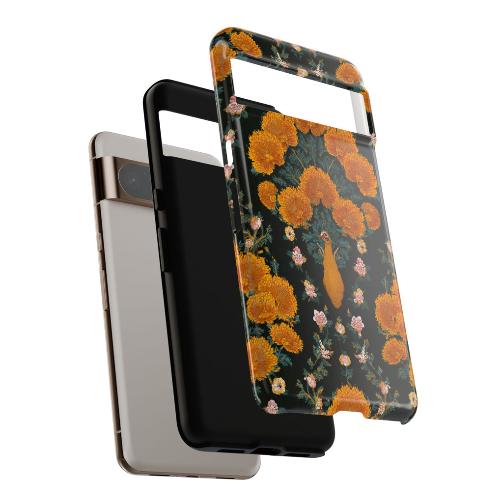 Marigold Mirror Phone Case — Floral Protective Phone Cover