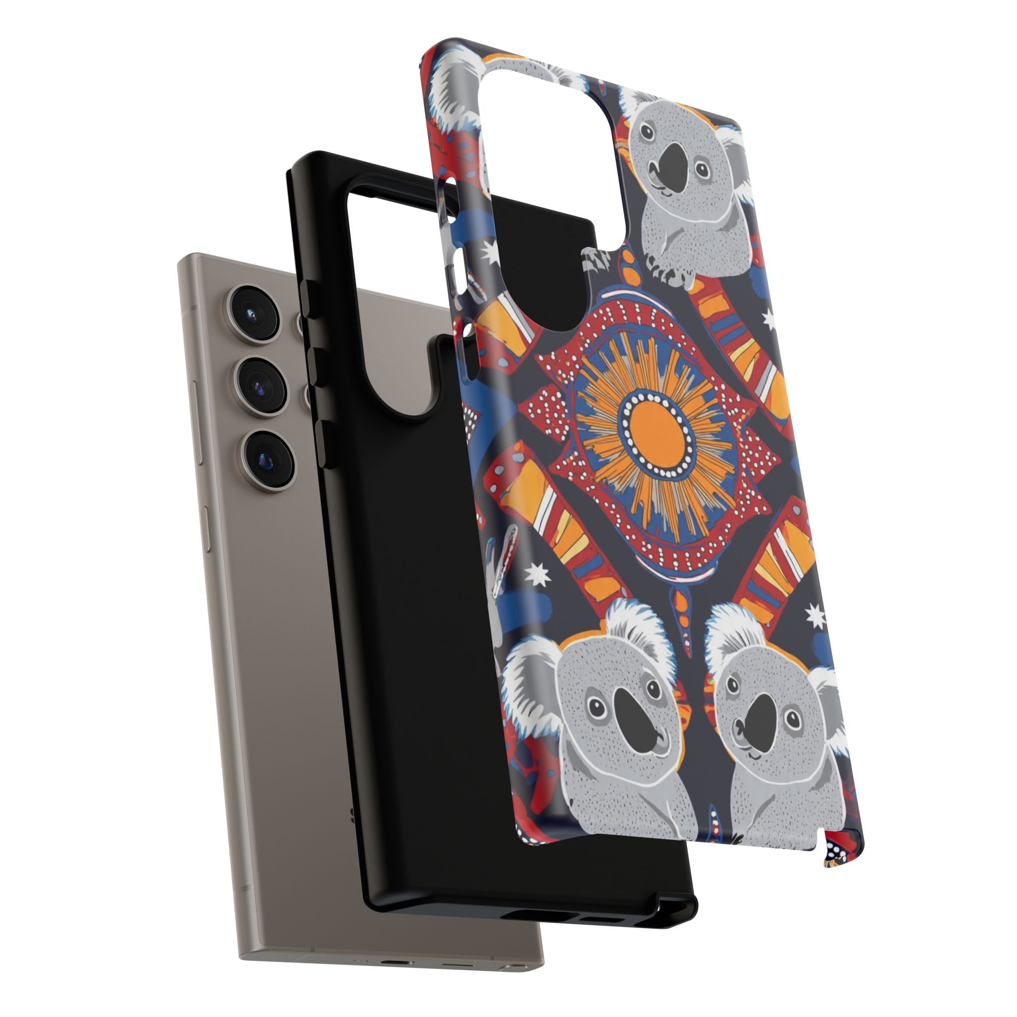 Koala Pattern Phone Case — Cute Indigenous-Inspired Design
