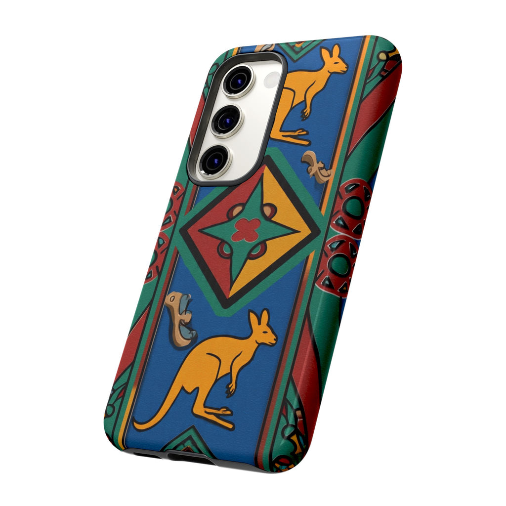 Kangaroo Tribal Pattern Tough Phone Case