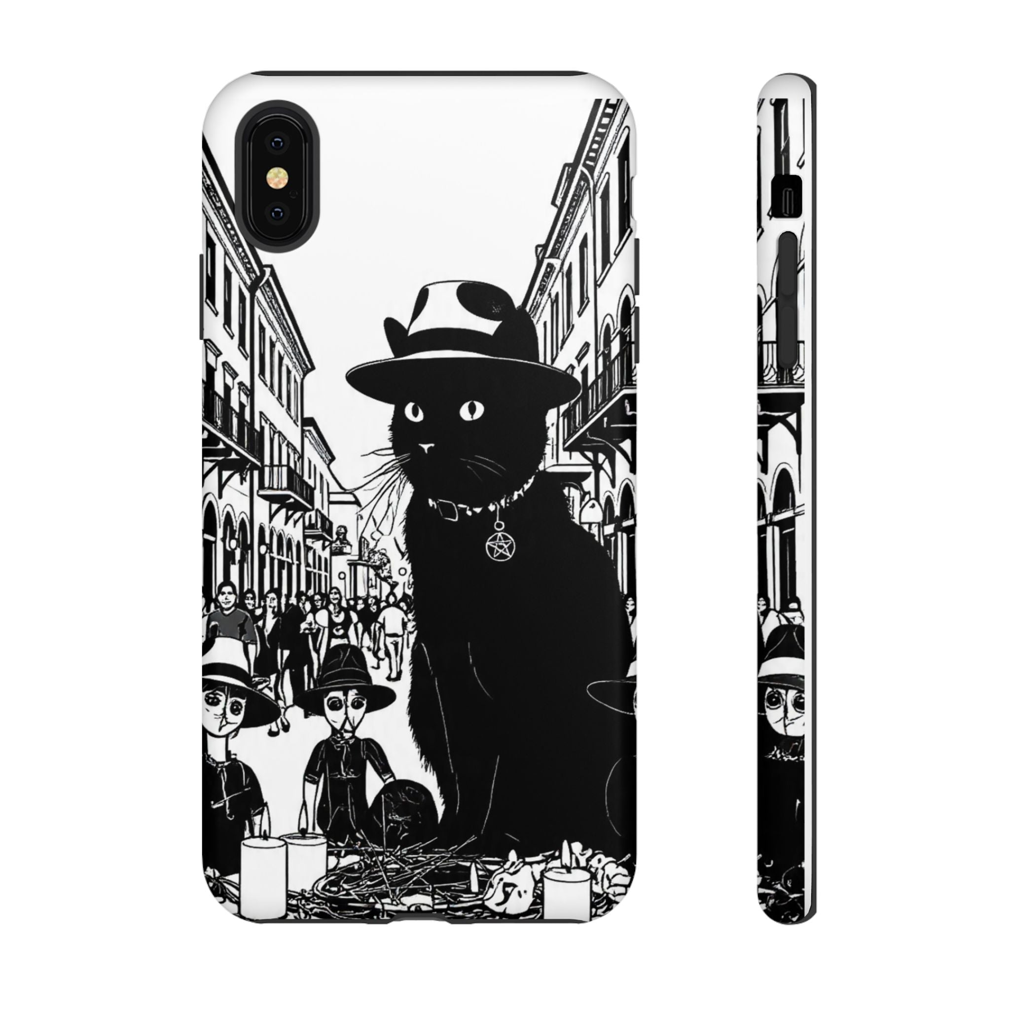 Phone Case — Noir Cat Street Art Design