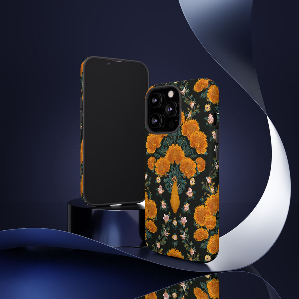 Marigold Mirror Phone Case — Floral Protective Phone Cover