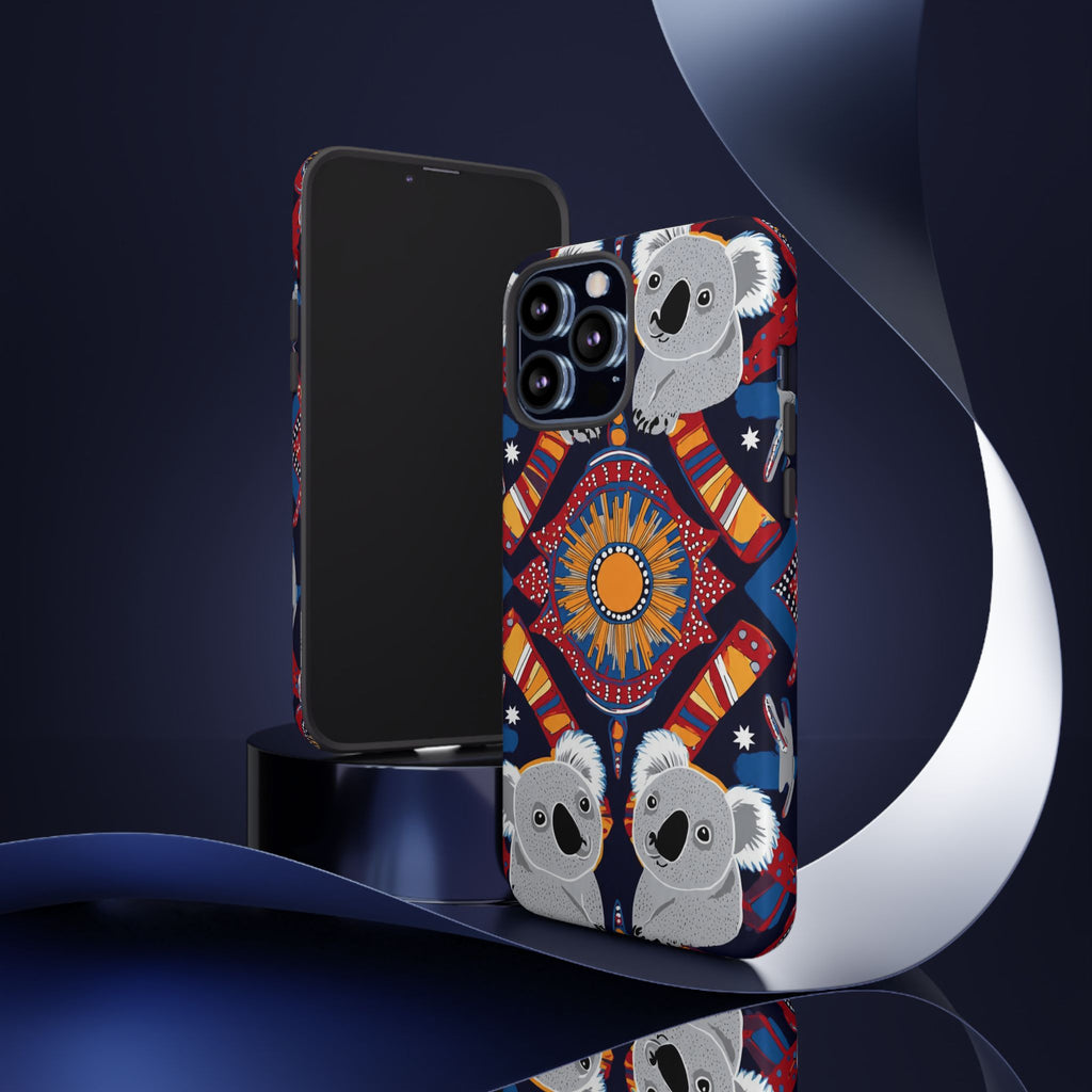 Koala Pattern Phone Case — Cute Indigenous-Inspired Design