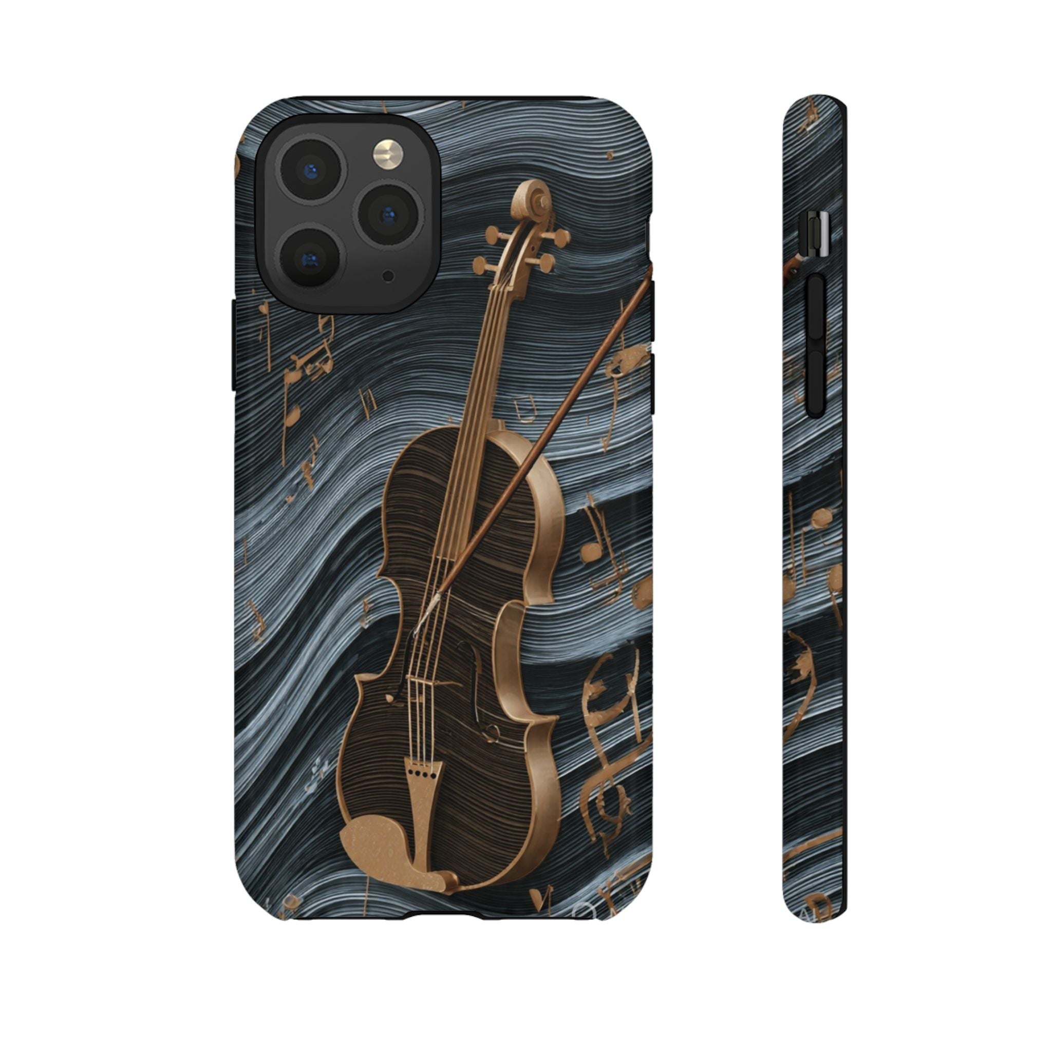 Violin Melody Tough Phone Case — Musical Instrument Art Protective Cover
