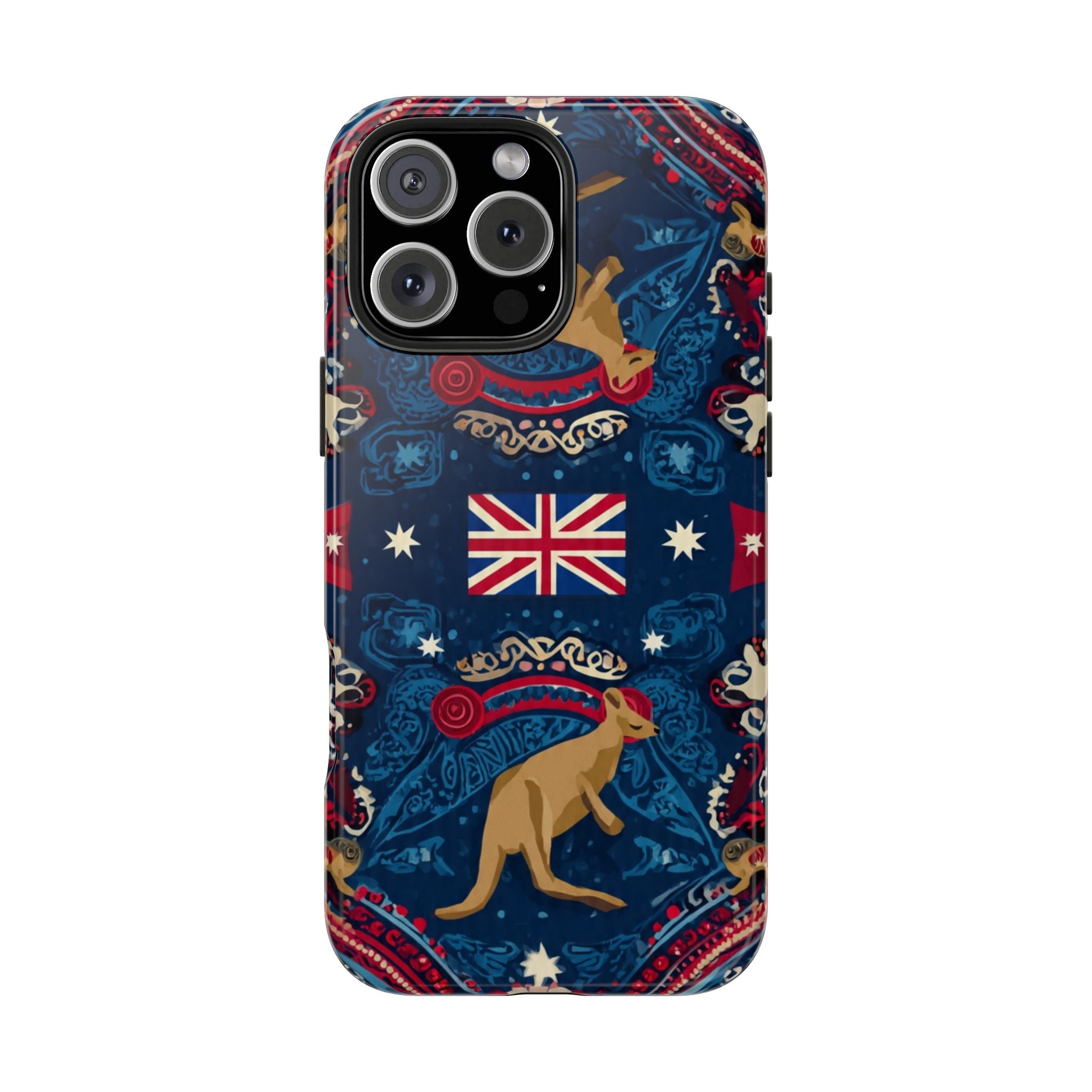 Australian Kangaroo Flag Tough Phone Case - Protective Patriotic iPhone Cover