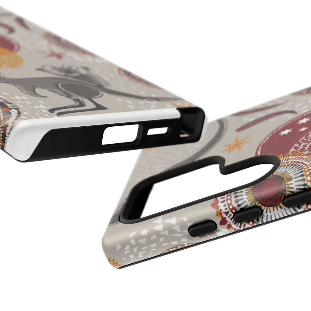 Kangaroo & Koala Aboriginal Dot Art Phone Case – Protective Tough Case