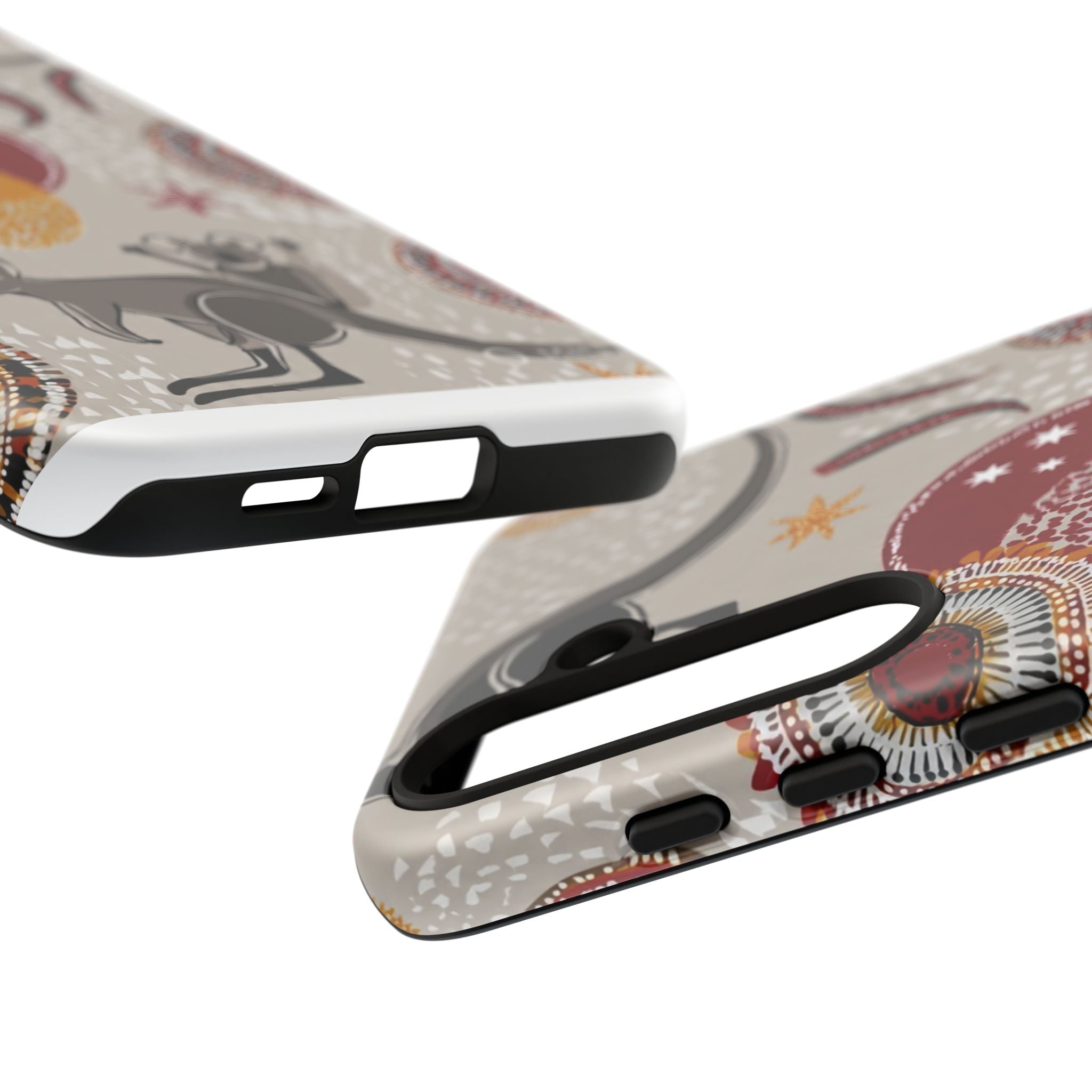 Kangaroo & Koala Aboriginal Dot Art Phone Case – Protective Tough Case