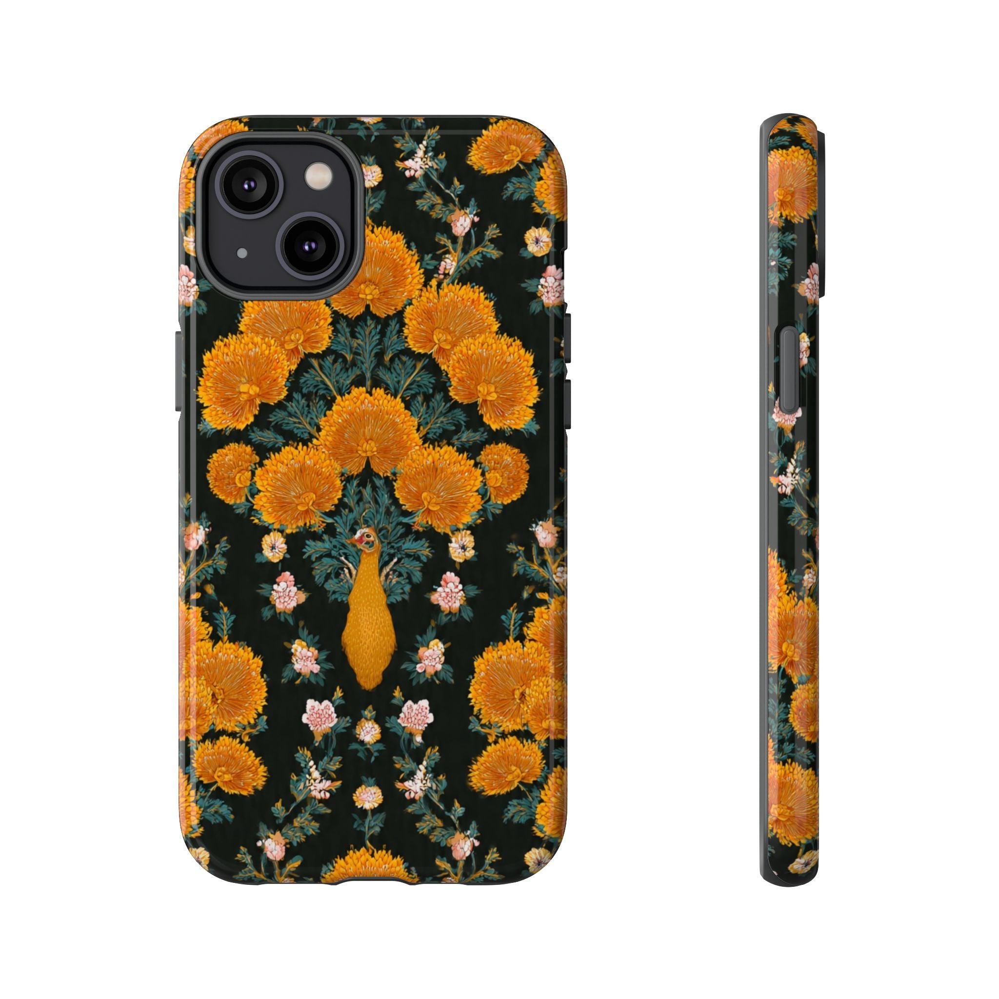 Marigold Mirror Phone Case — Floral Protective Phone Cover