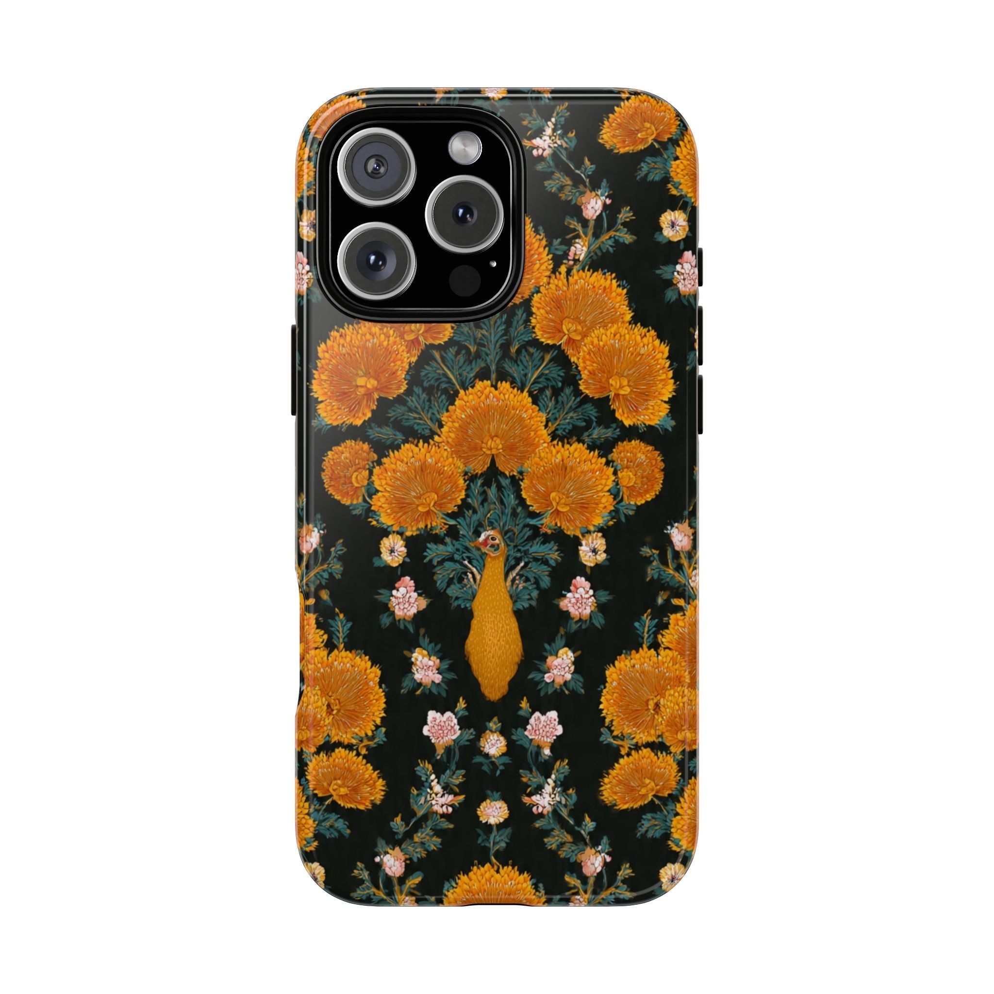 Marigold Mirror Phone Case — Floral Protective Phone Cover