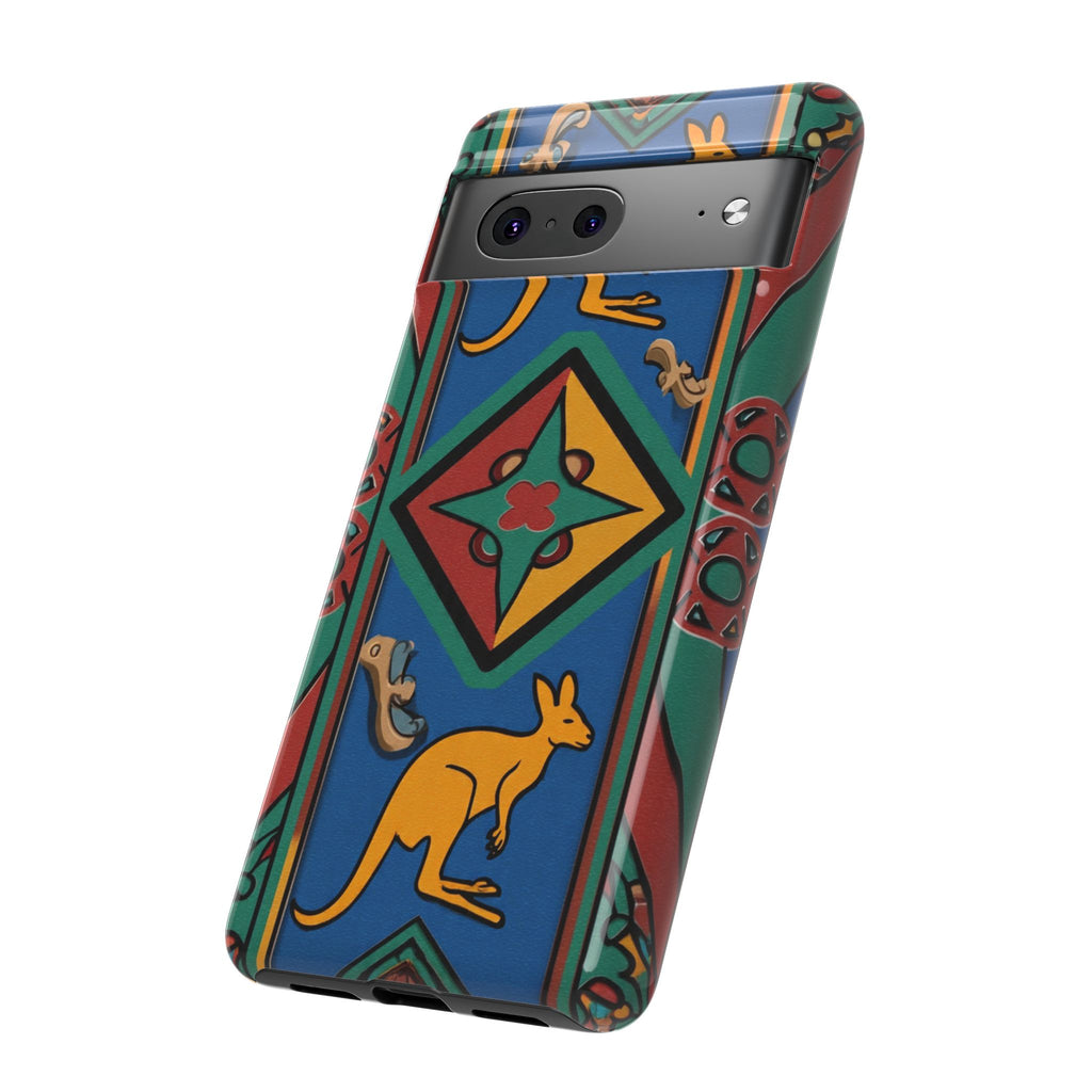 Kangaroo Tribal Pattern Tough Phone Case