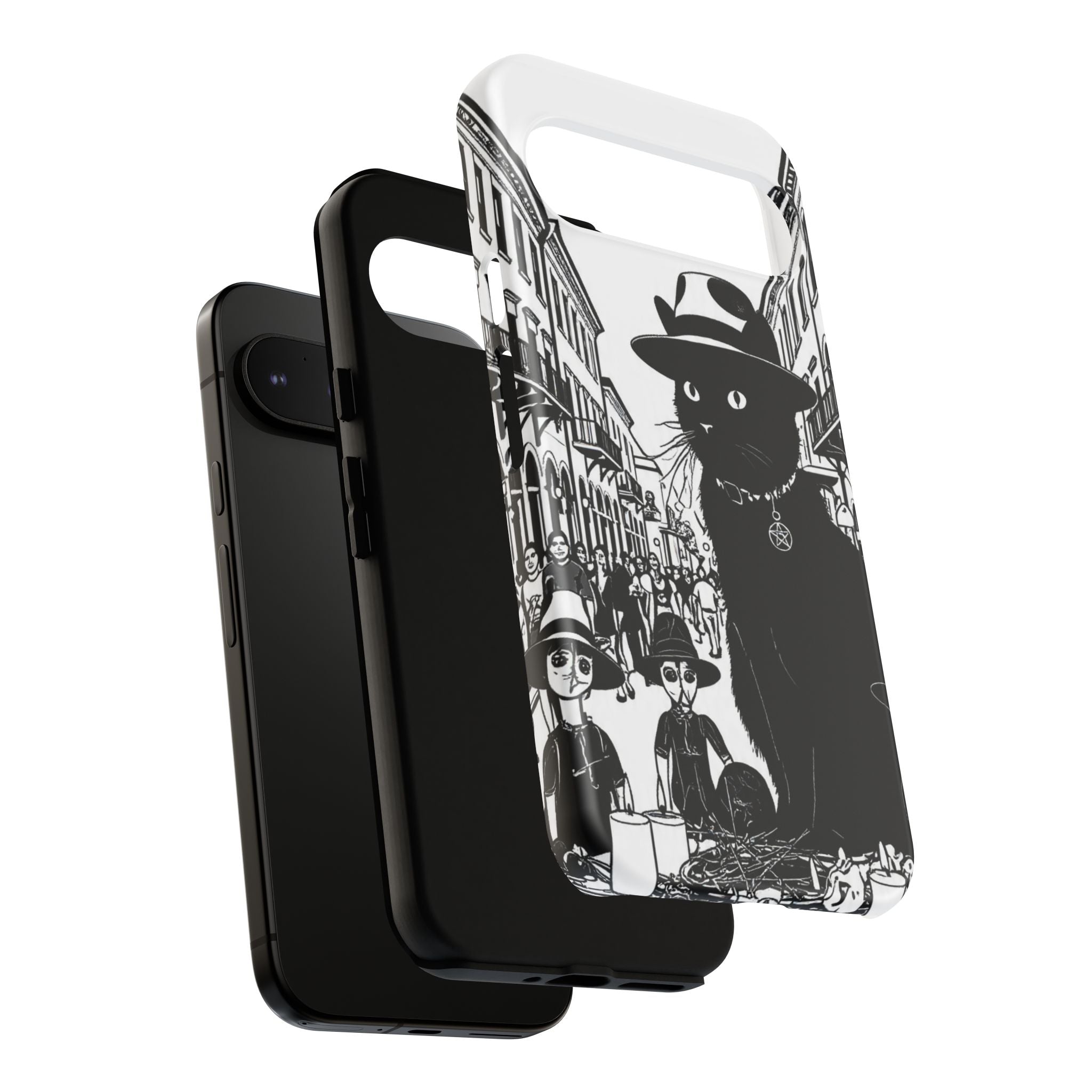 Phone Case — Noir Cat Street Art Design