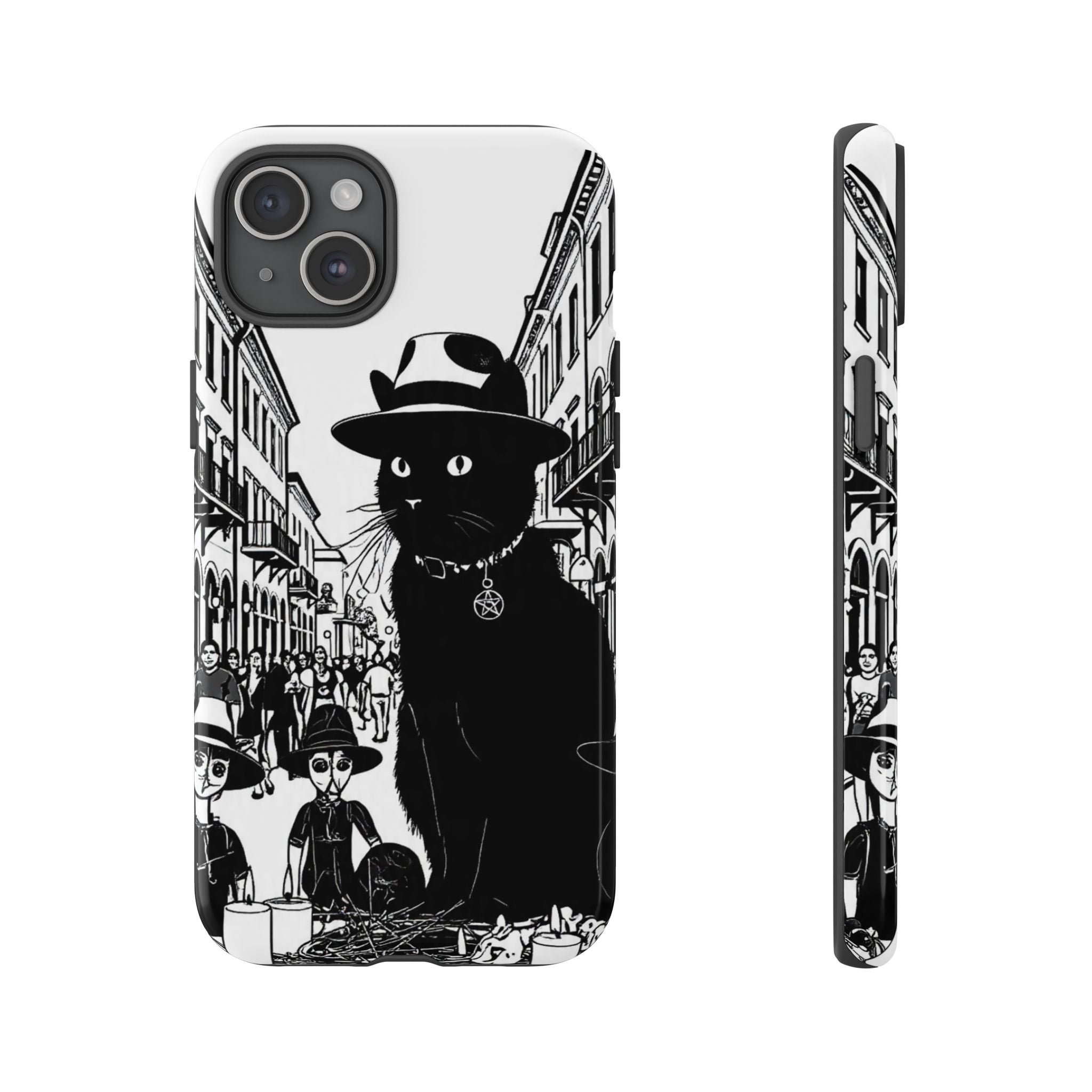 Phone Case — Noir Cat Street Art Design