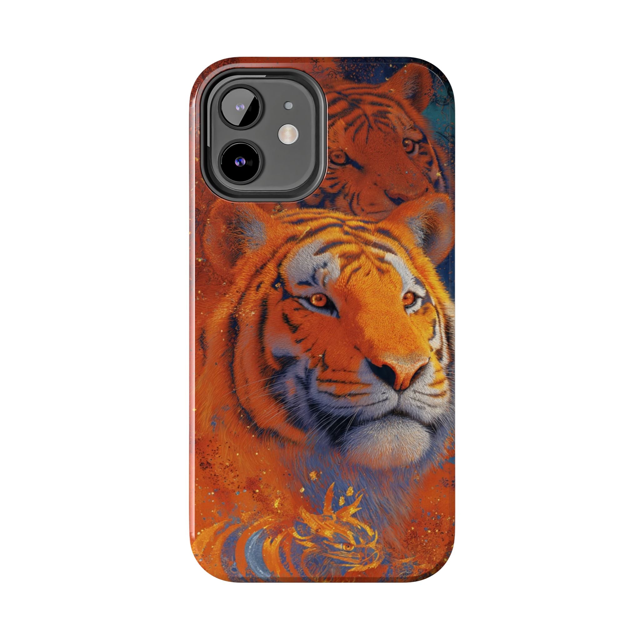 Tiger Portrait Tough Phone Case — Bold Orange Wildlife iPhone Protector