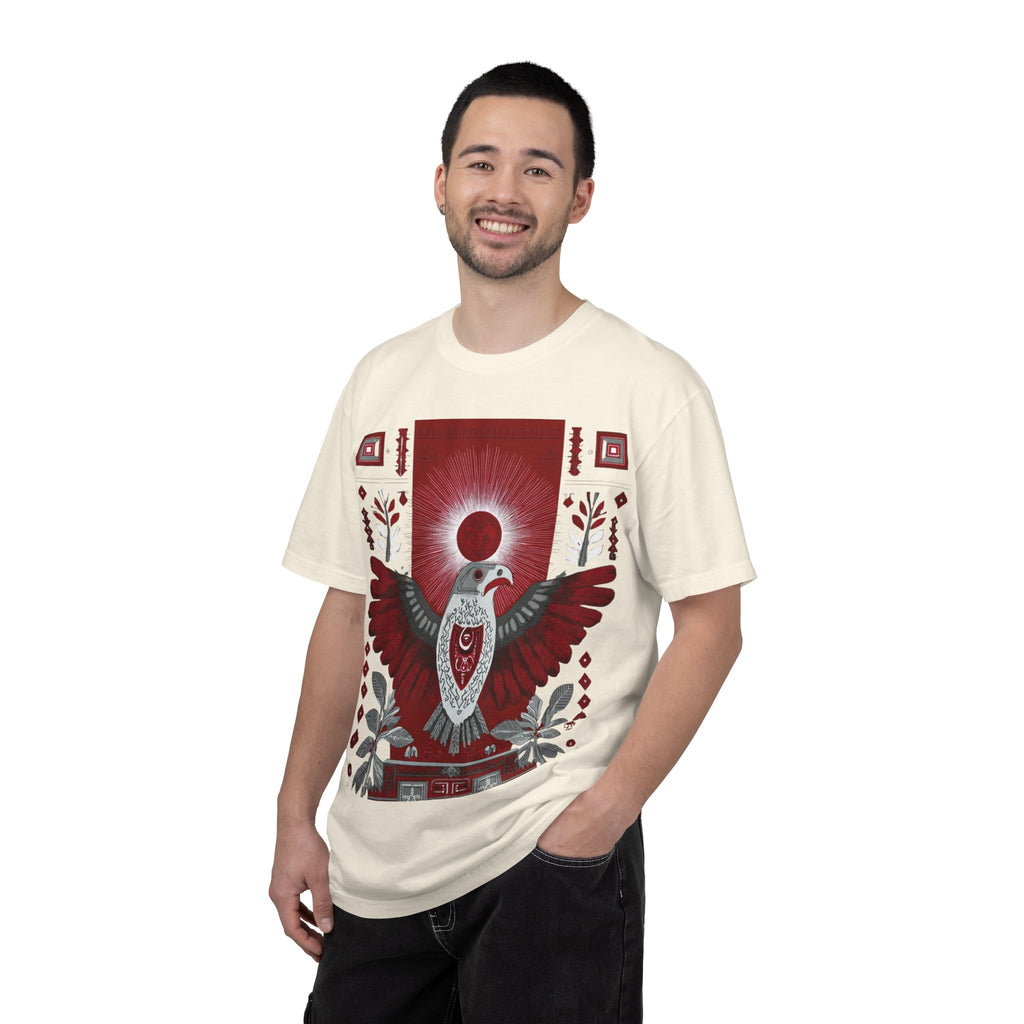 Tribal Inca Graphic T-Shirt — Celestial Bird Art Tee