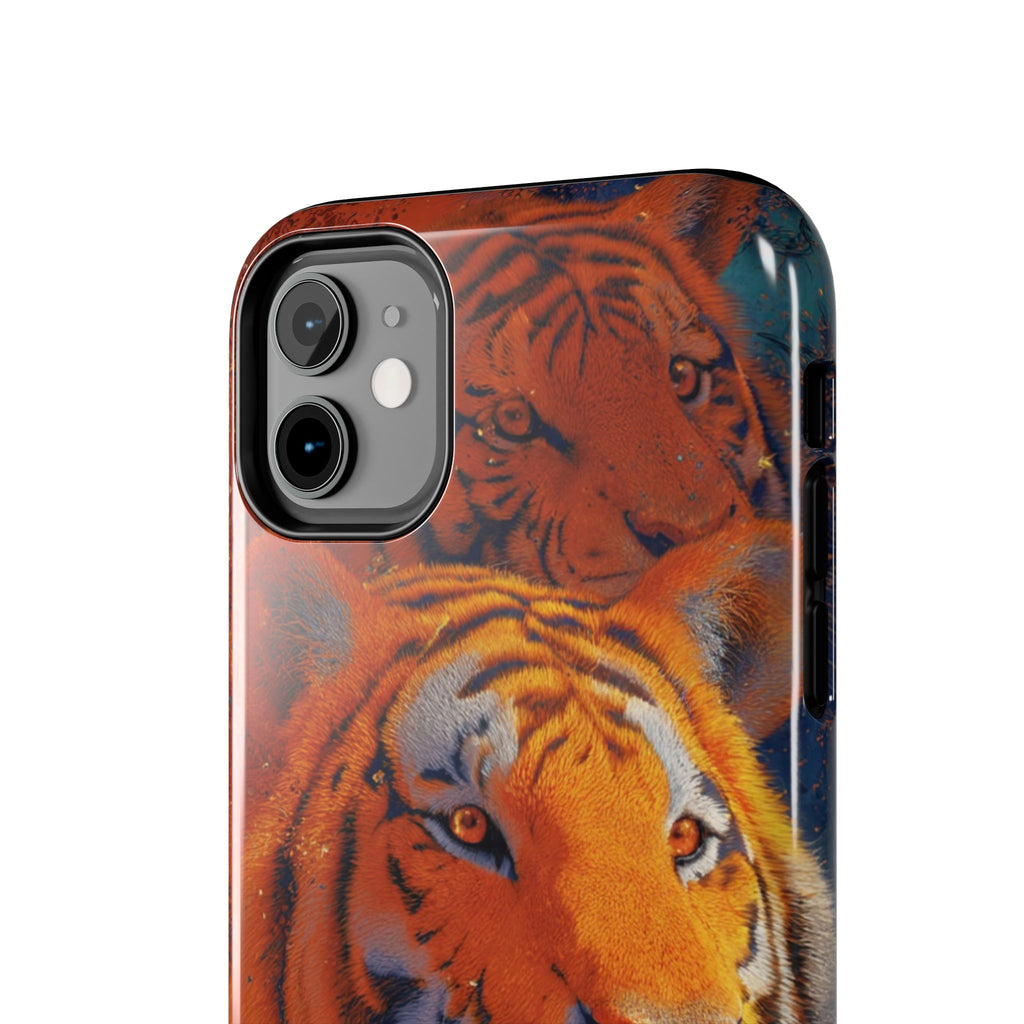 Tiger Portrait Tough Phone Case — Bold Orange Wildlife iPhone Protector