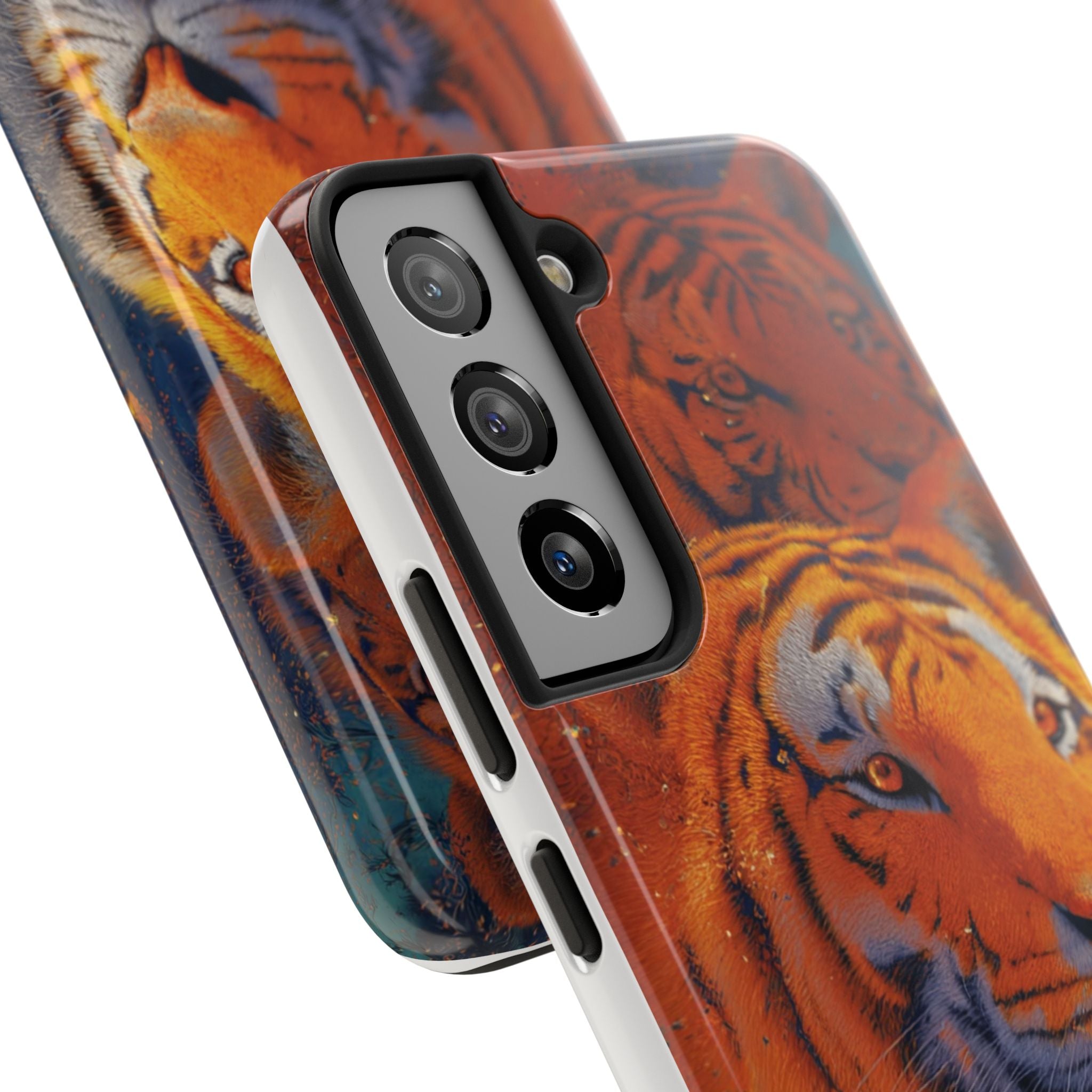 Tiger Portrait Tough Phone Case — Bold Orange Wildlife iPhone Protector