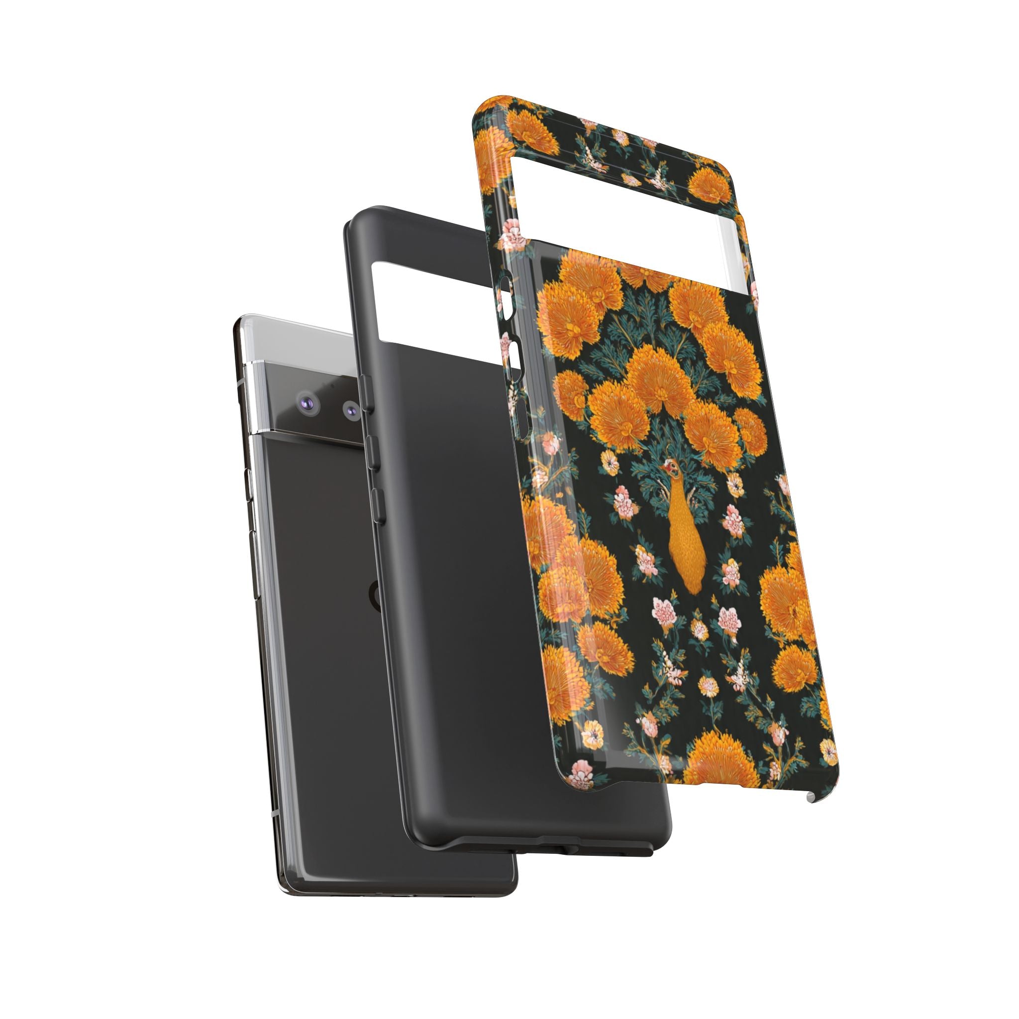 Marigold Mirror Phone Case — Floral Protective Phone Cover