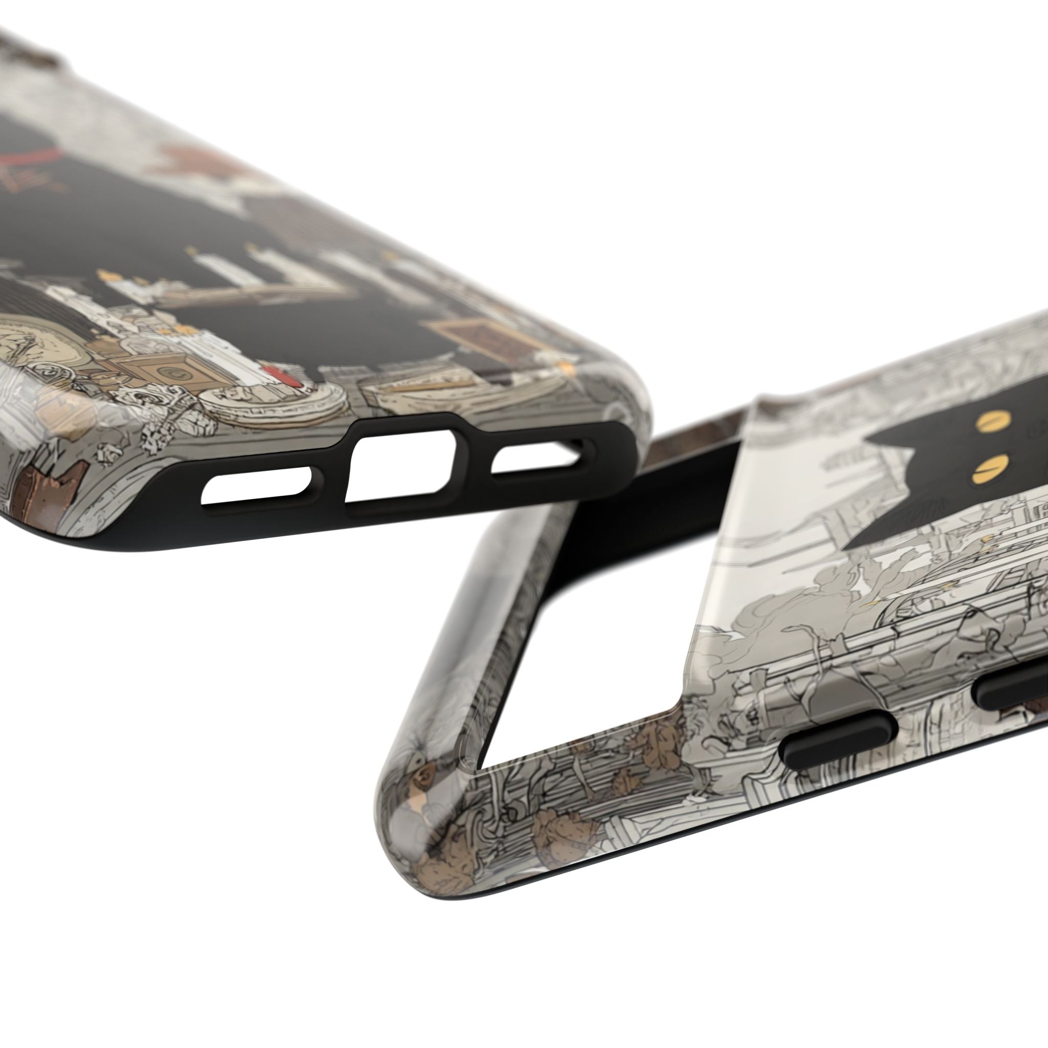 Witchy Black Cat Phone Case — Mystic Altar iPhone Cover