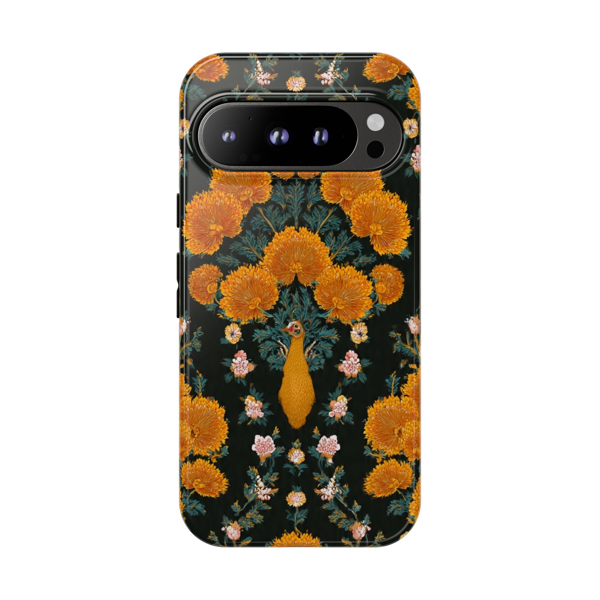 Marigold Mirror Phone Case — Floral Protective Phone Cover