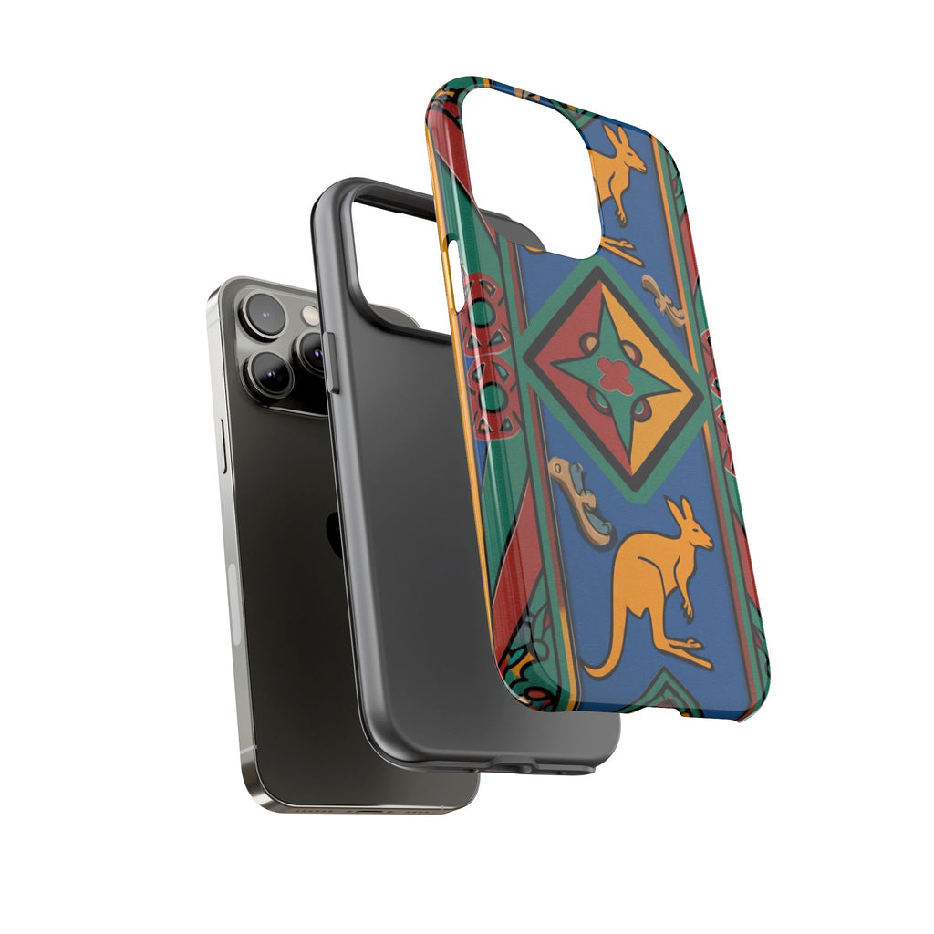 Kangaroo Tribal Pattern Tough Phone Case