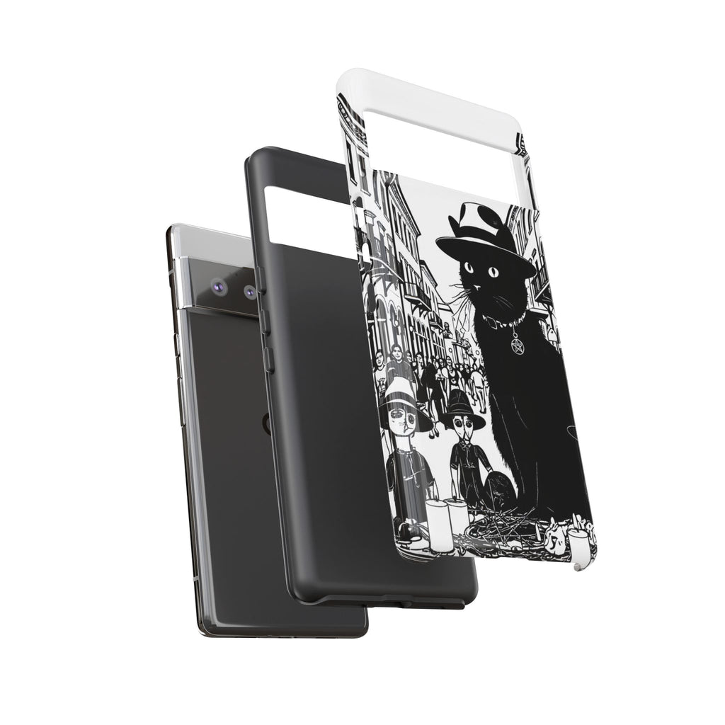 Phone Case — Noir Cat Street Art Design