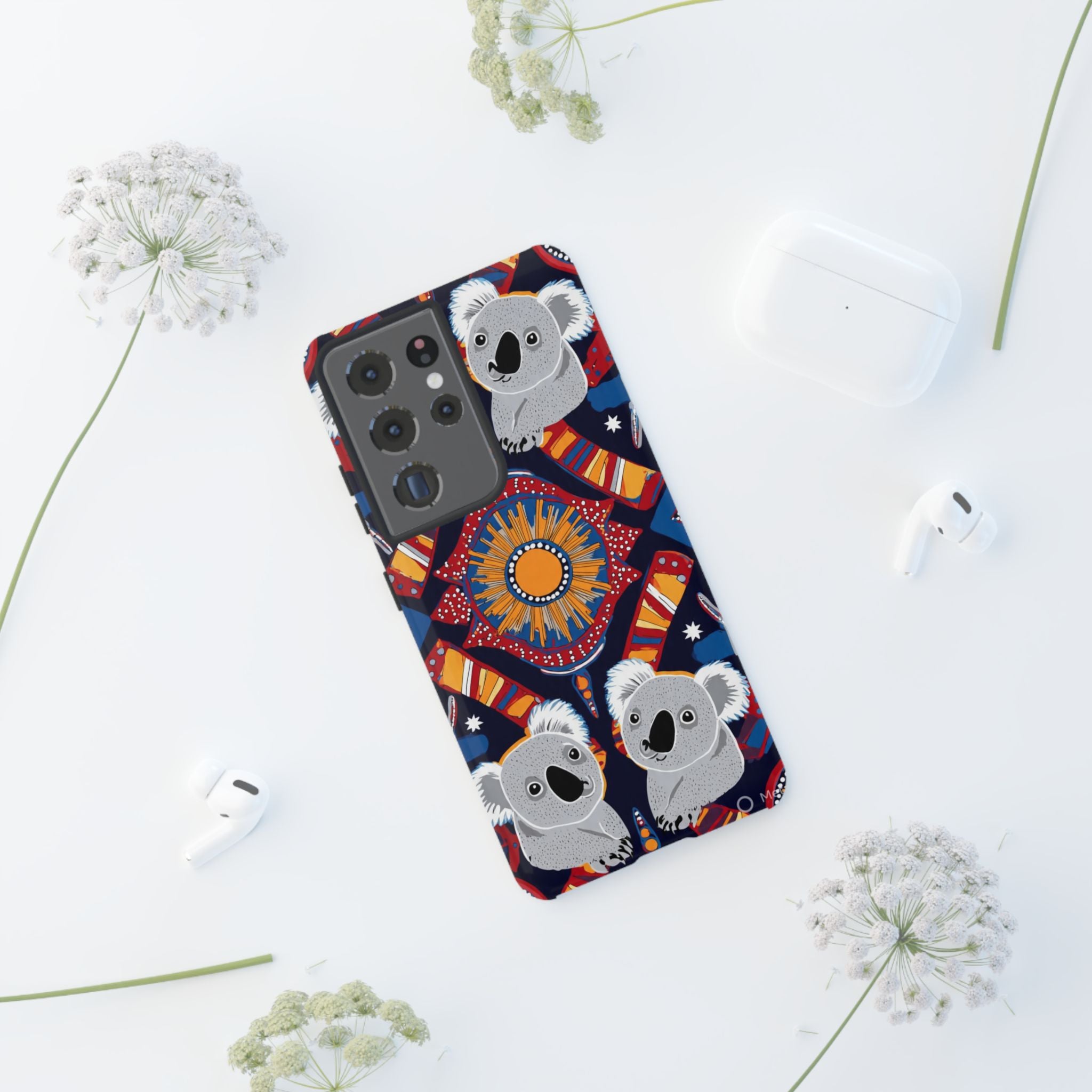 Koala Pattern Phone Case — Cute Indigenous-Inspired Design